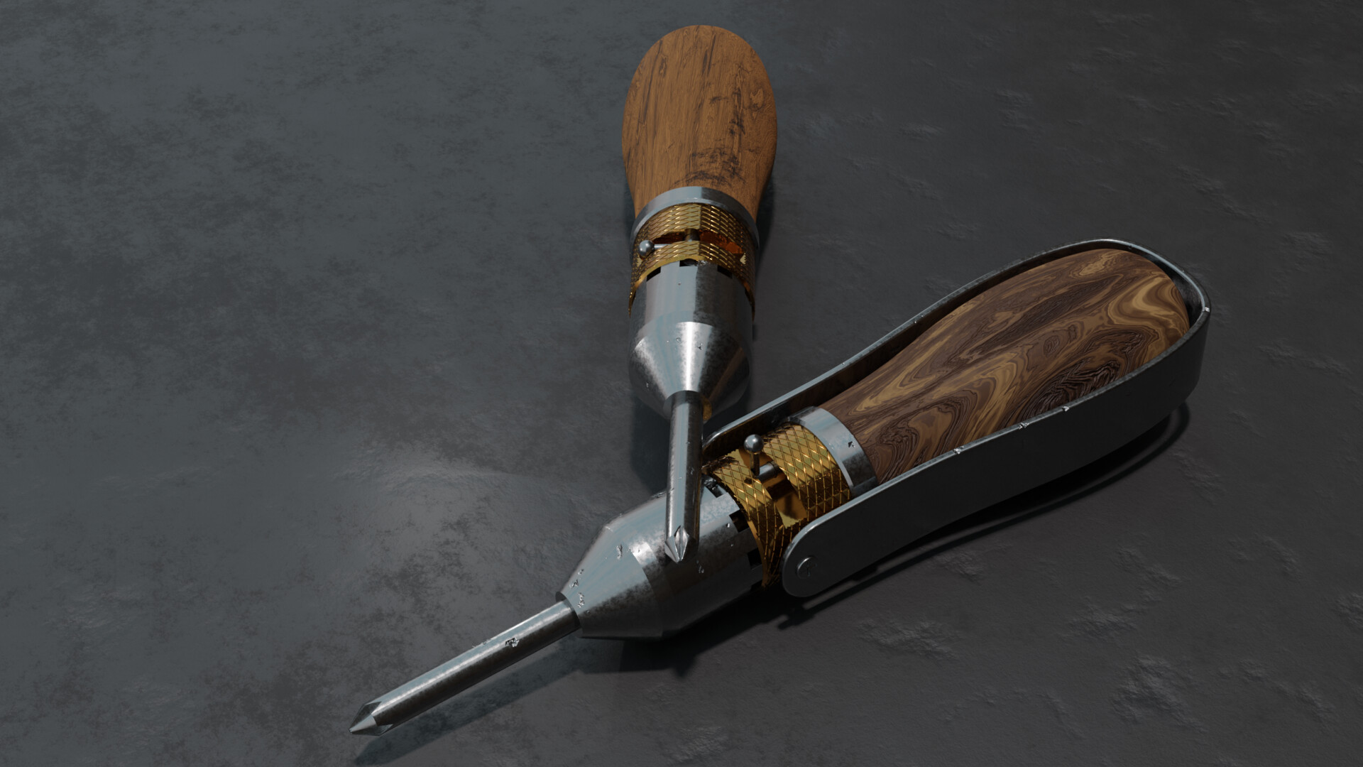 ArtStation vintage ratchet screwdriver