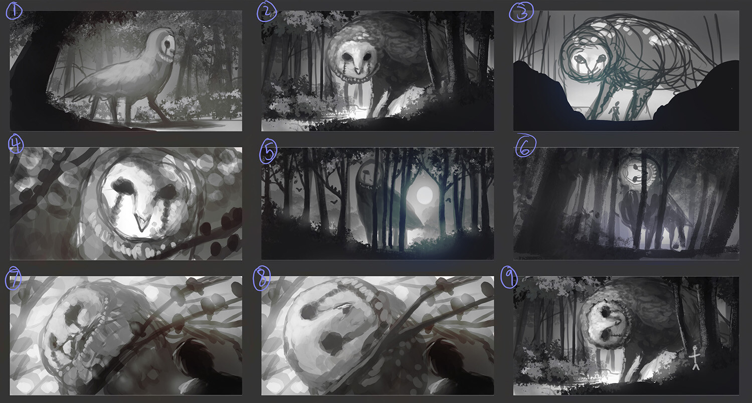 thumbnail sketches