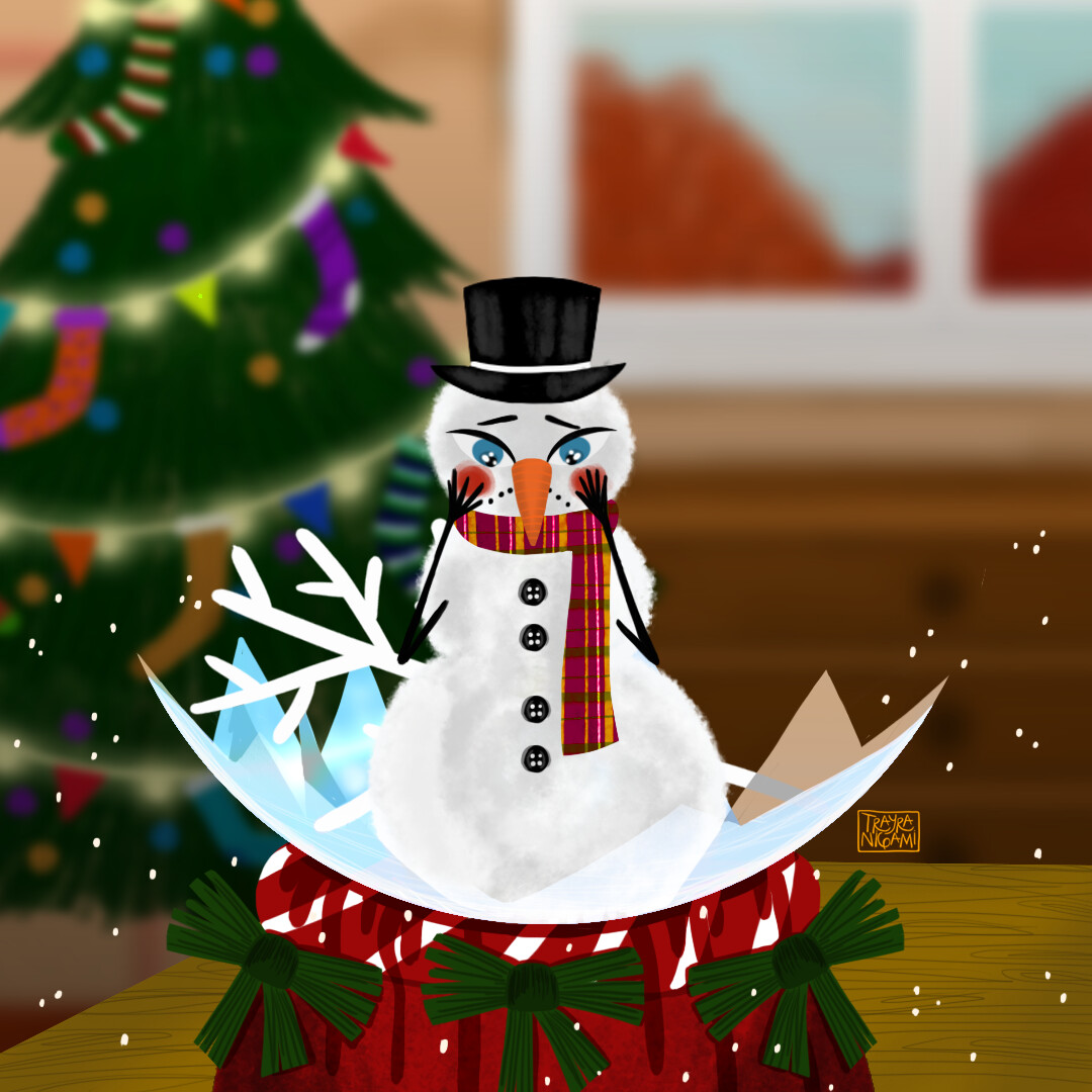 Artstation broken snow globe