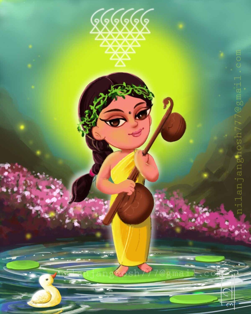 ArtStation - Indian Goddess Saraswati Devi