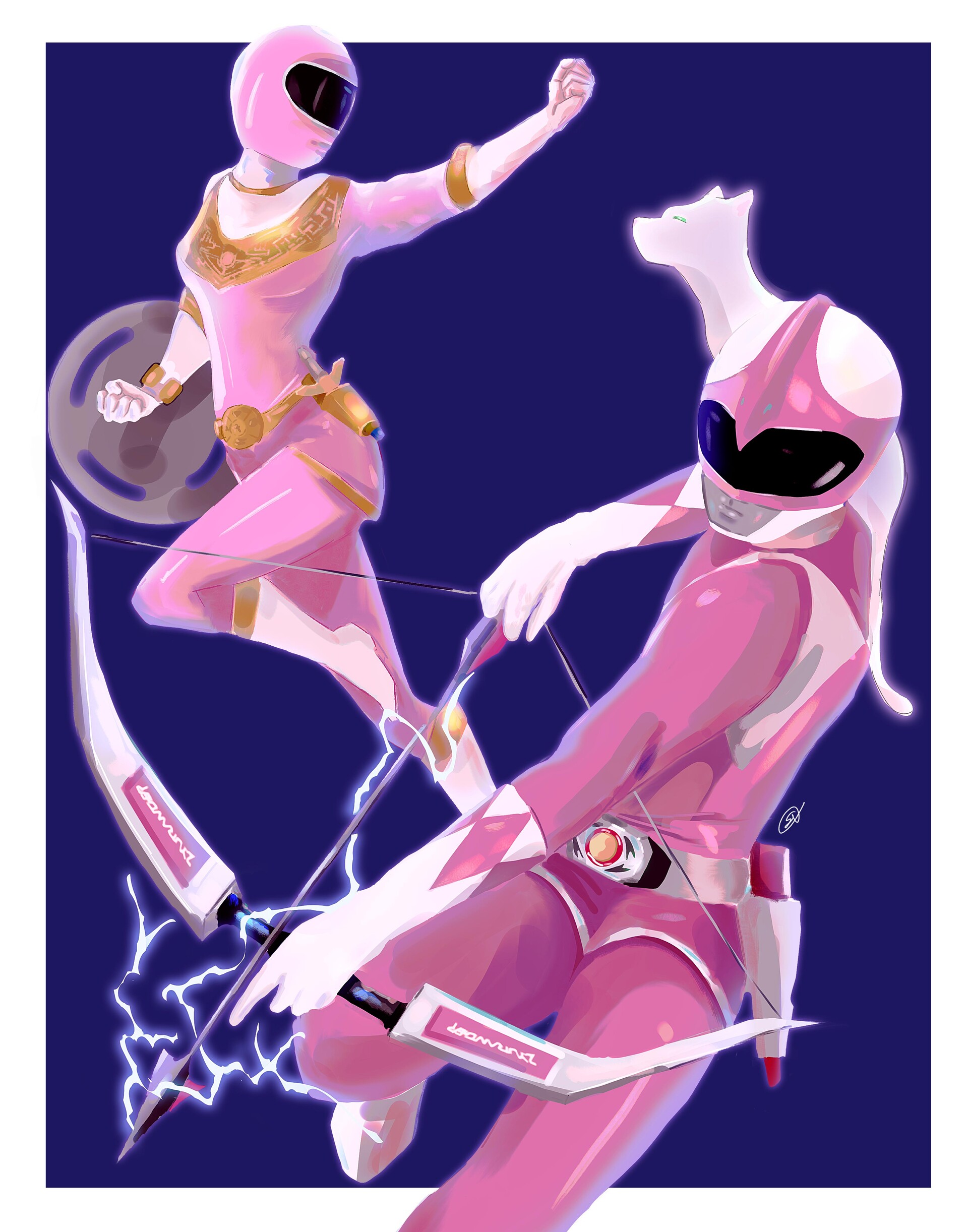 ArtStation - Lightning Collection: MMPR & Zeo Pink Ranger 2-Pack ...