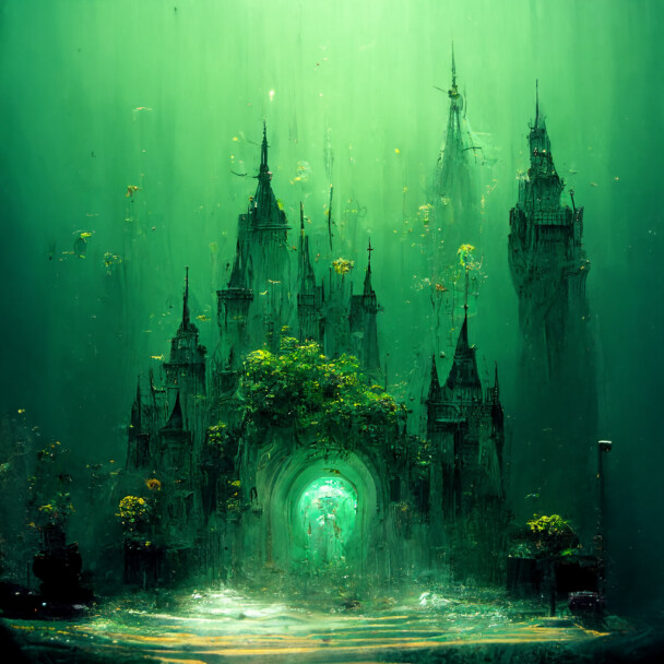 ArtStation emerald city underwater