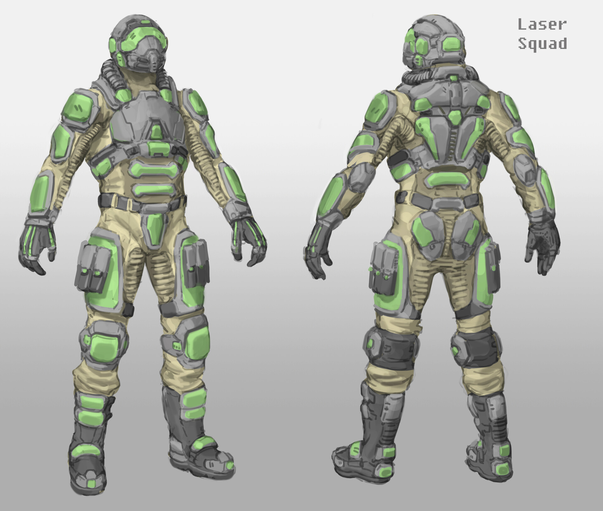 ArtStation - Armor Design 4 - Laser Theme