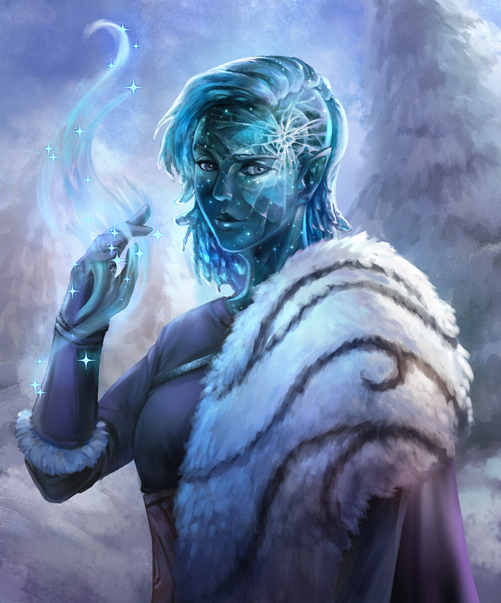 artstation-water-ice-genasi-circle-of-stars-druid-commission