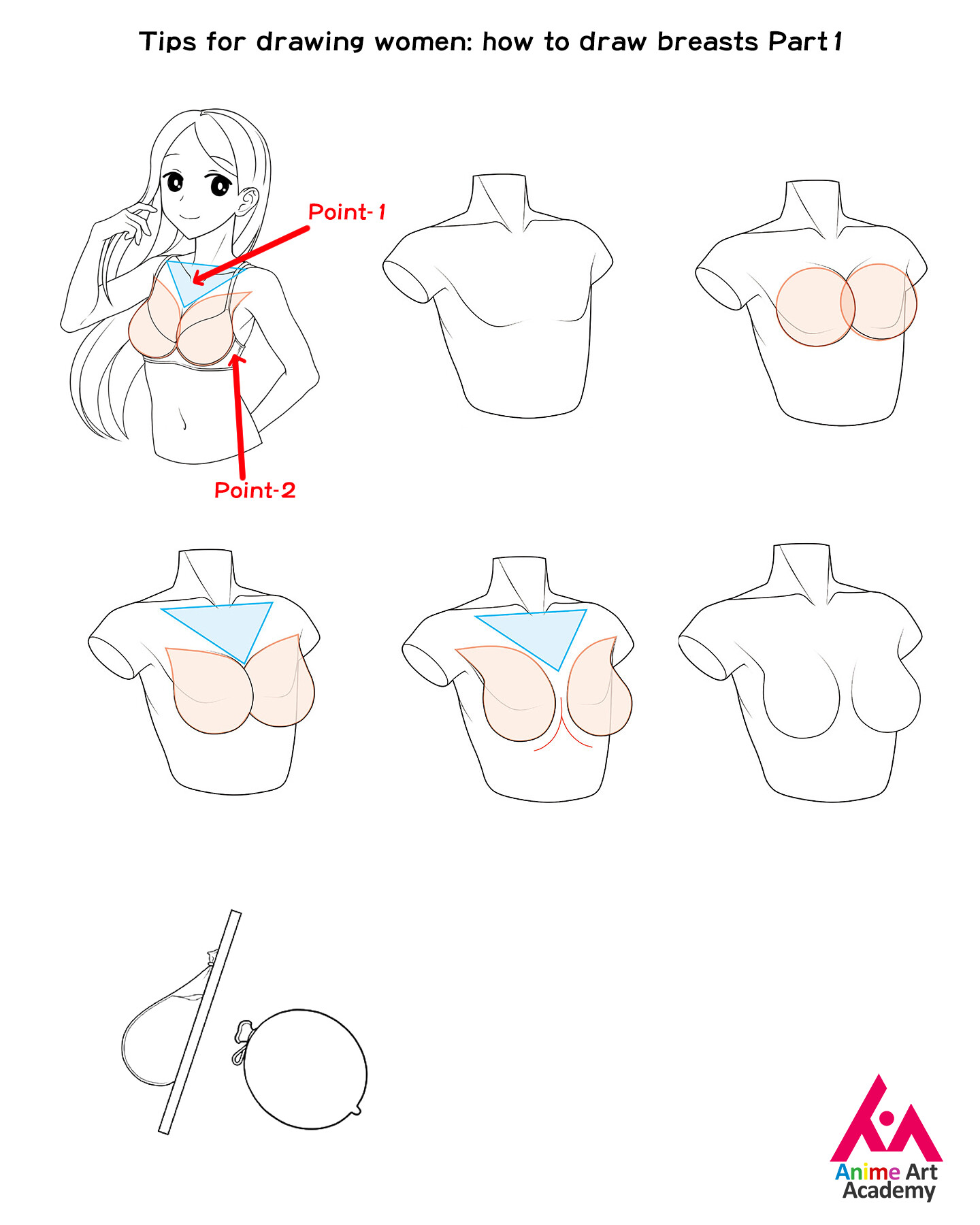 ArtStation - Tips for drawing women: how to draw breasts Part1