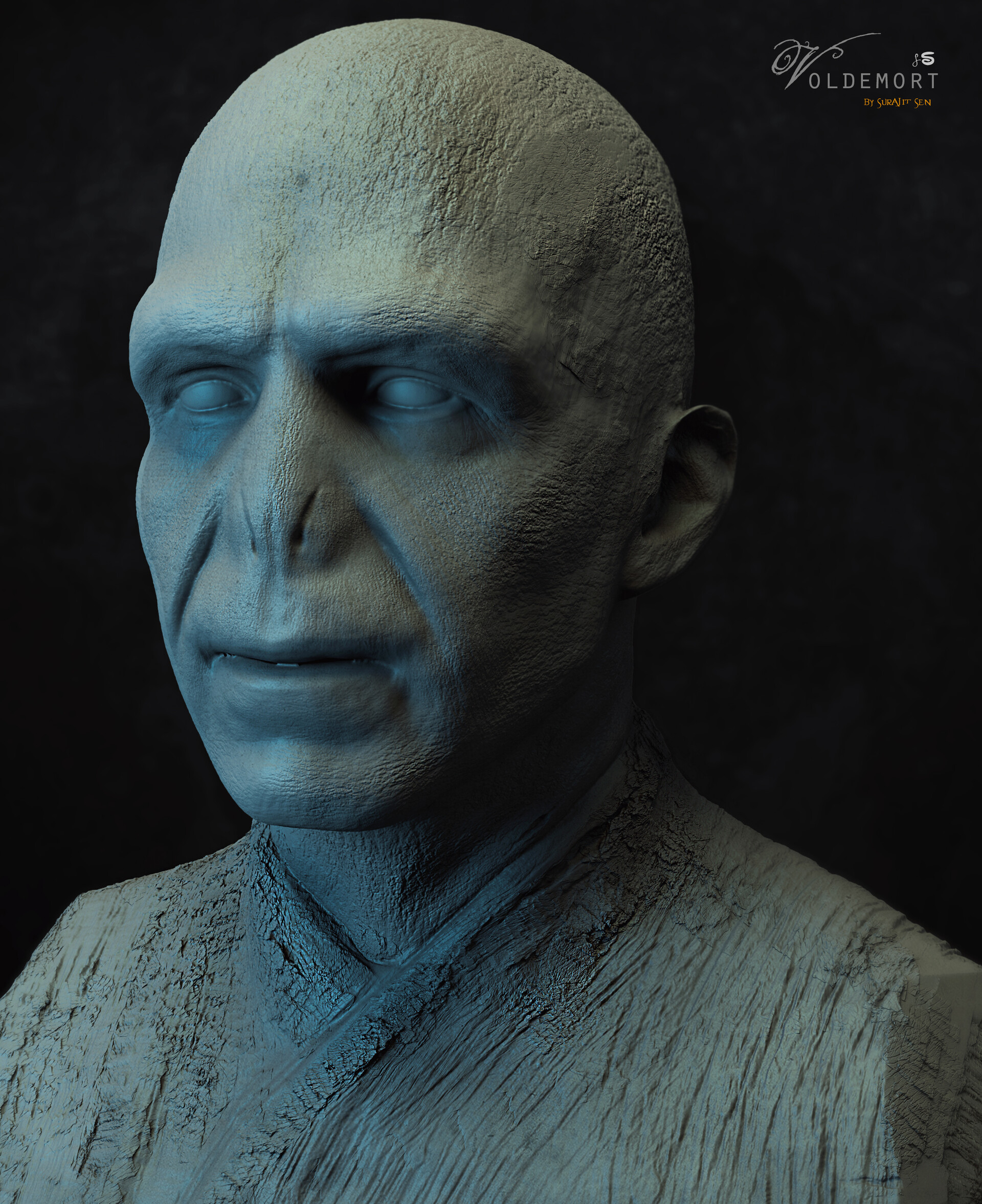 ArtStation - “Voldemort” - Digital Sculpture by Surajit Sen