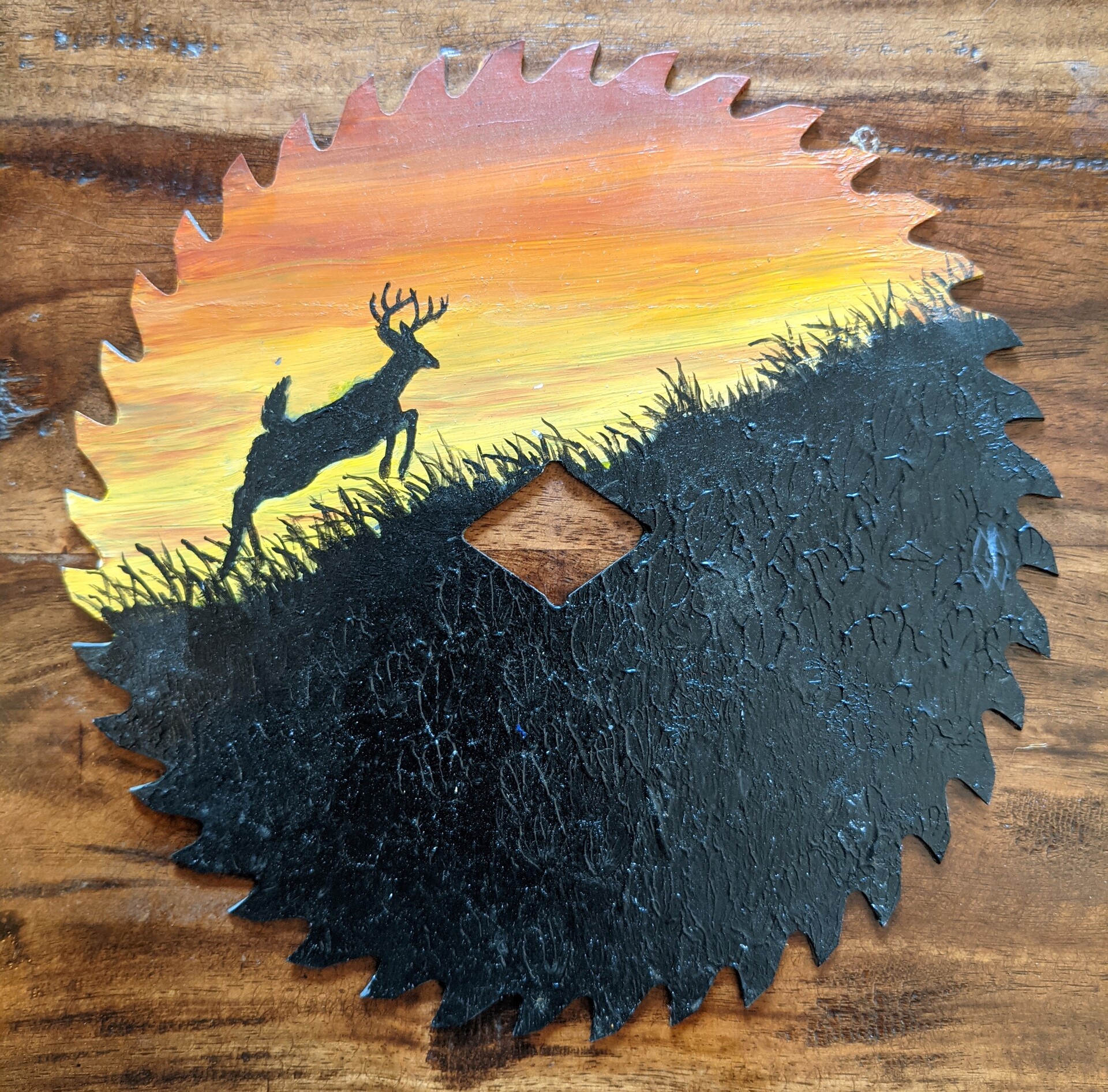 ArtStation - Buck on the ridge saw blade