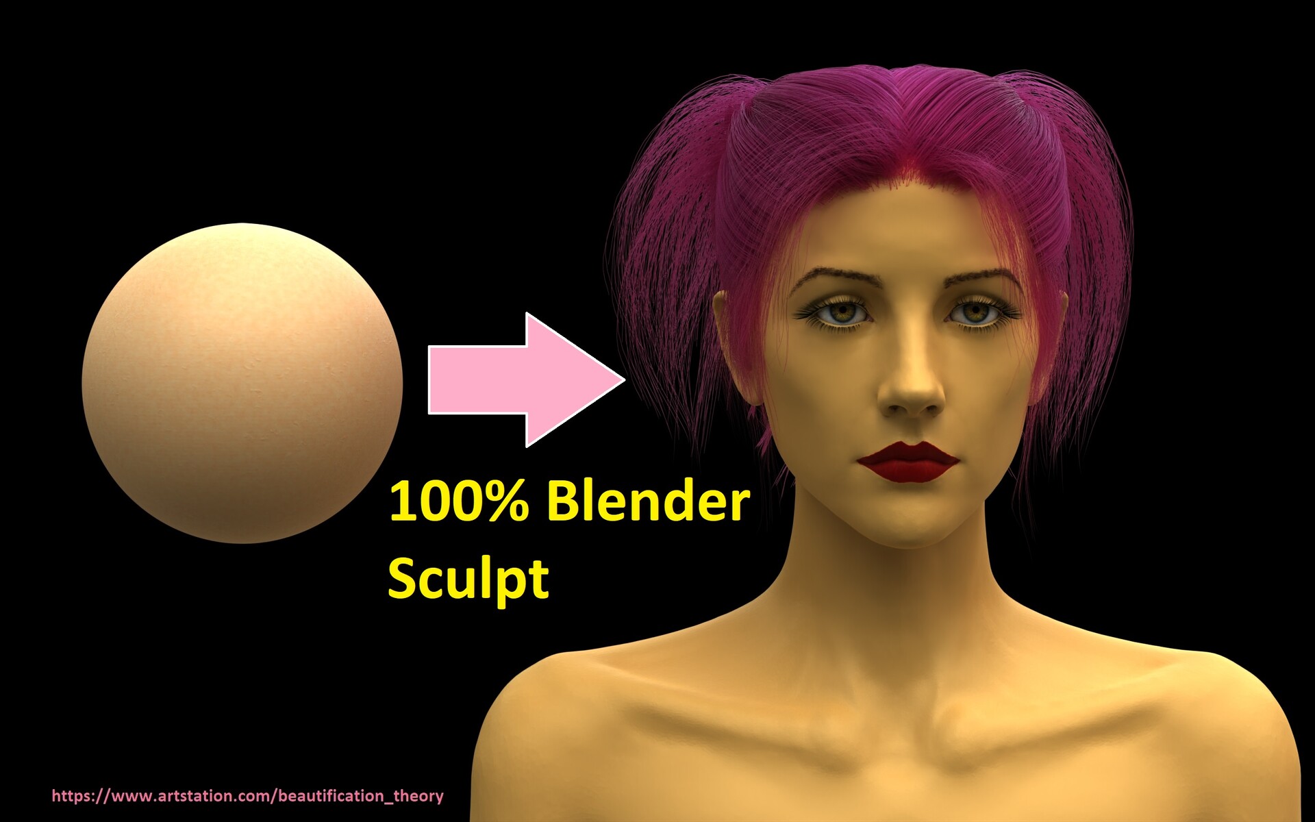Beautification Theory Blender Girl (Current Work in Progress)