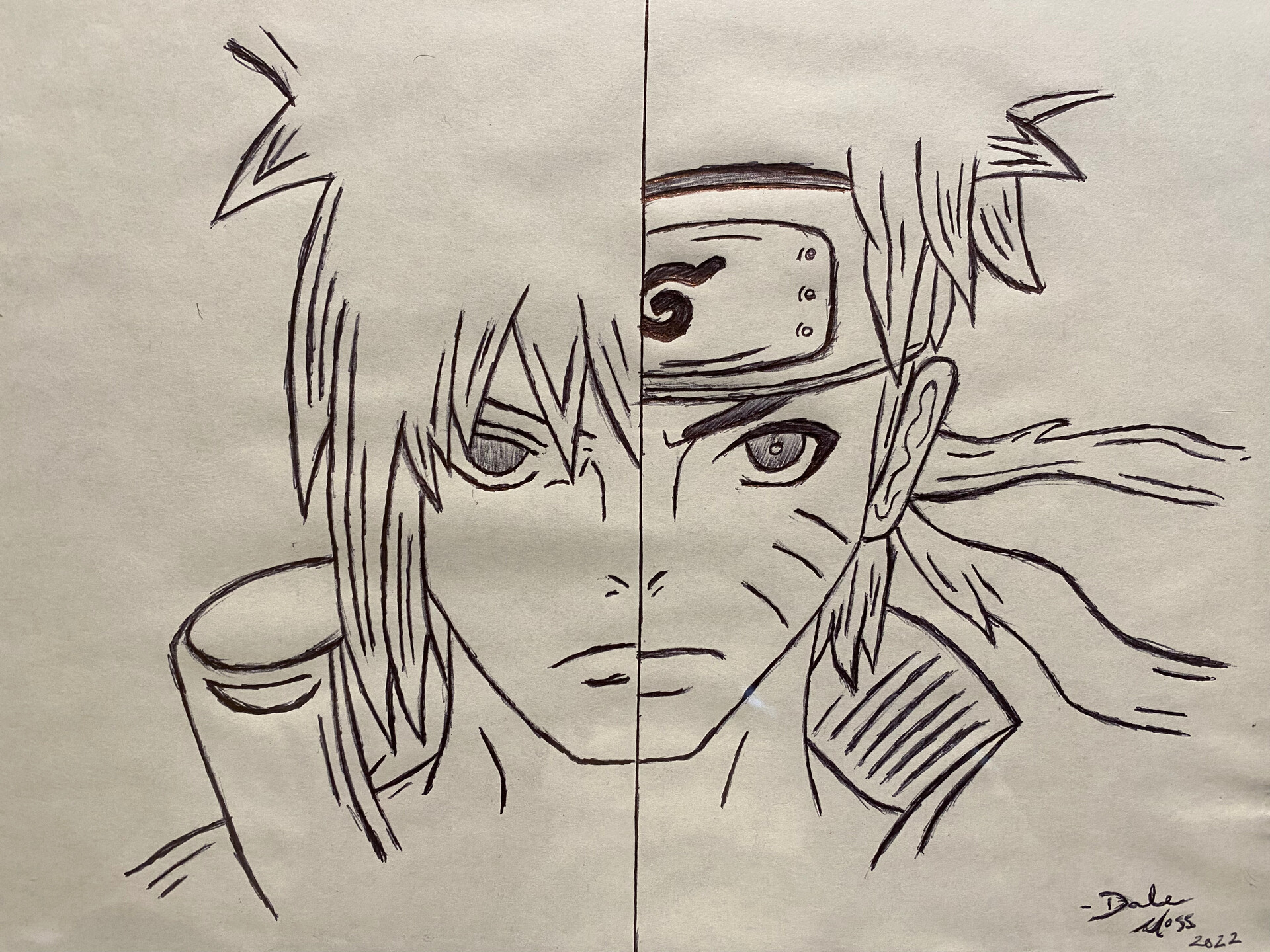 Naruto and sasuke from naruto - Anime arts - Drawings & Illustration,  People & Figures, Animation, Anime, & Comics, Anime - ArtPal