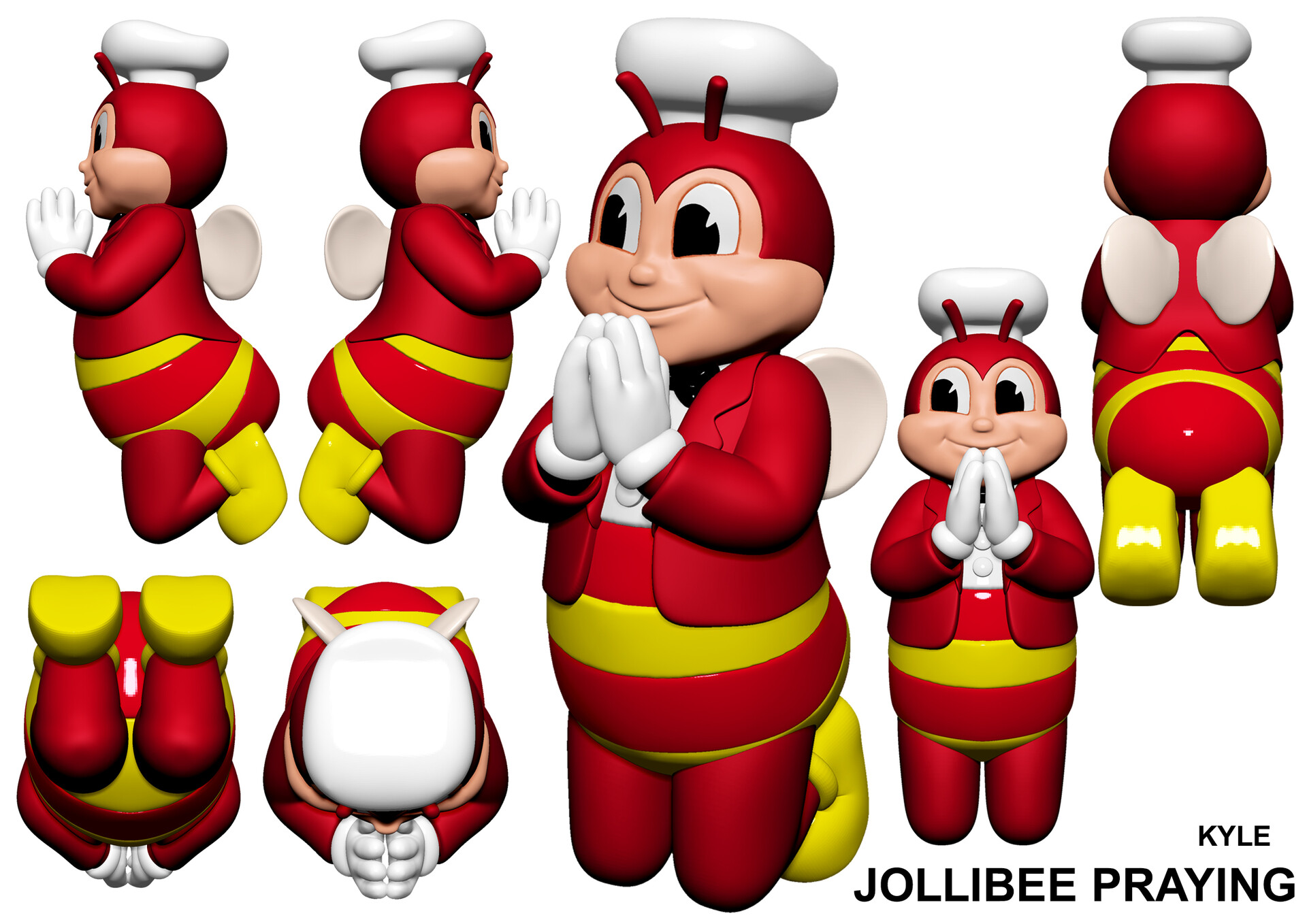Artstation jollibee 3d study