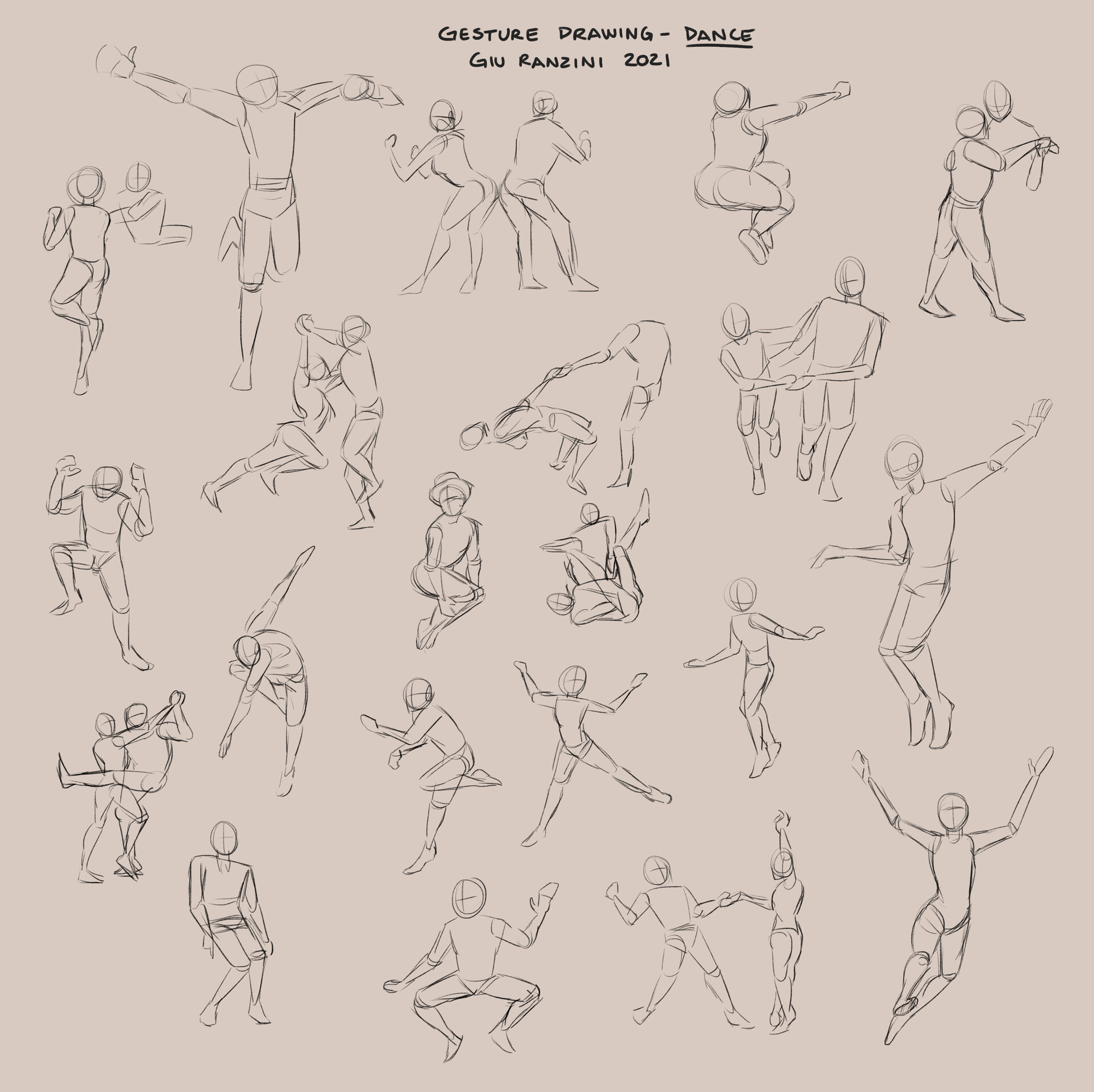 ArtStation - Gesture Drawing exercises