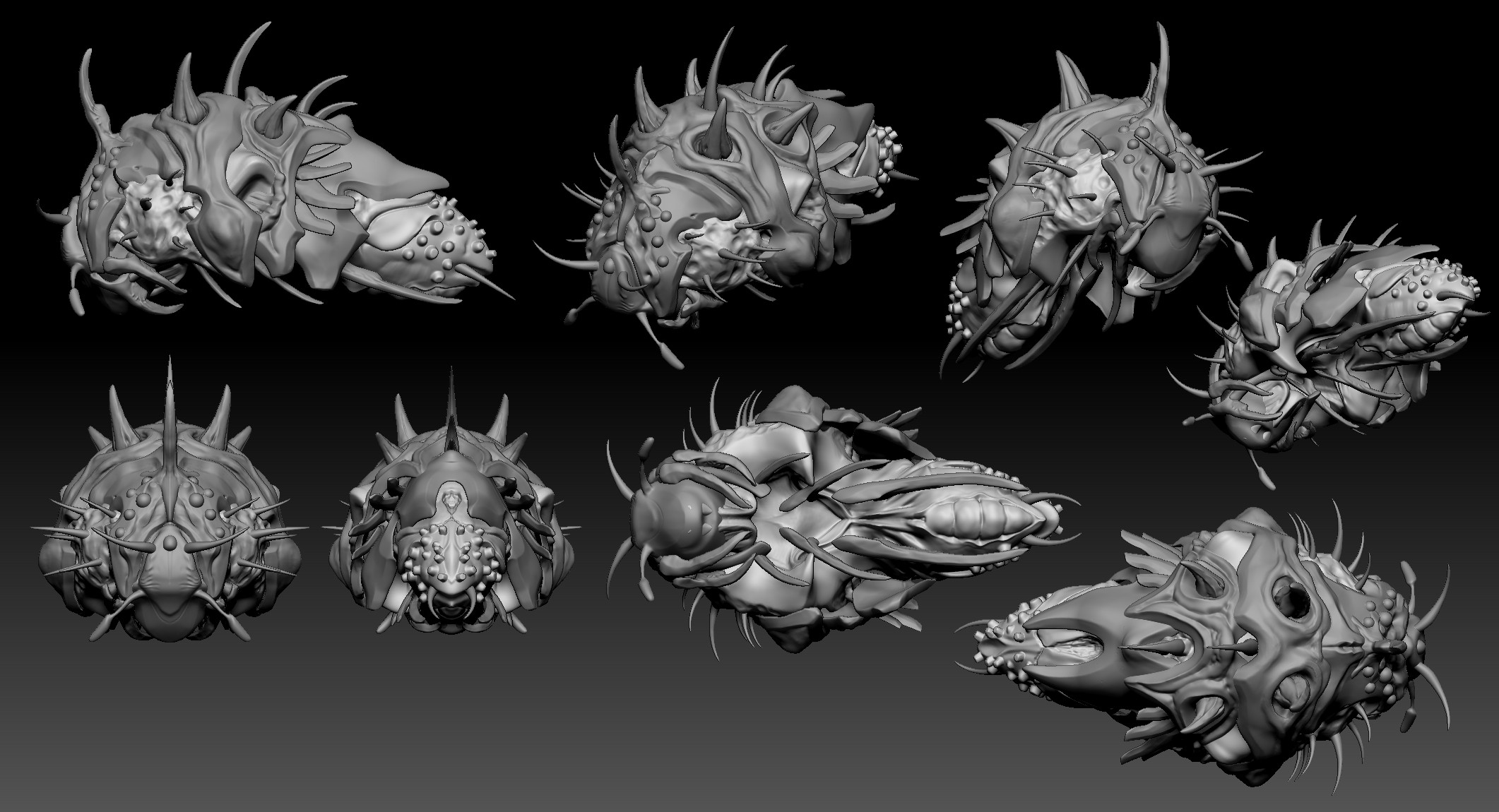 Space Amoeba Adult - Base Sculpt in Zbrush