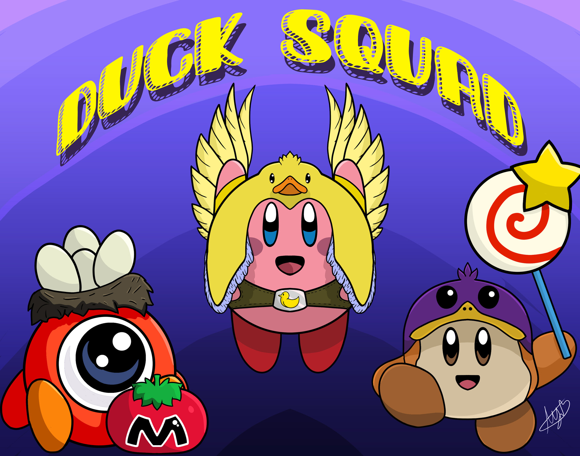 ArtStation Kirby With the Duck Squad