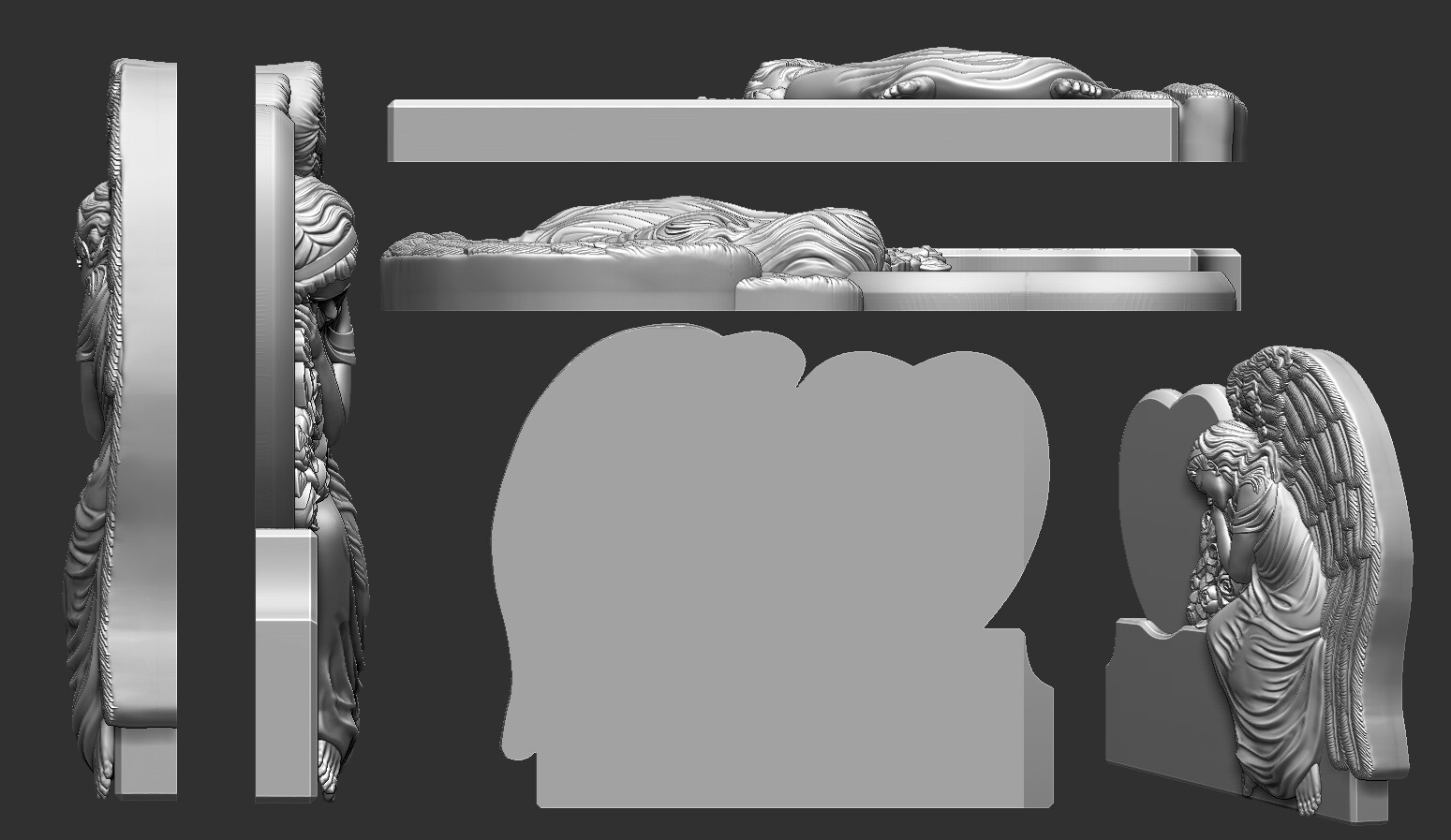  Angel Monument 3d