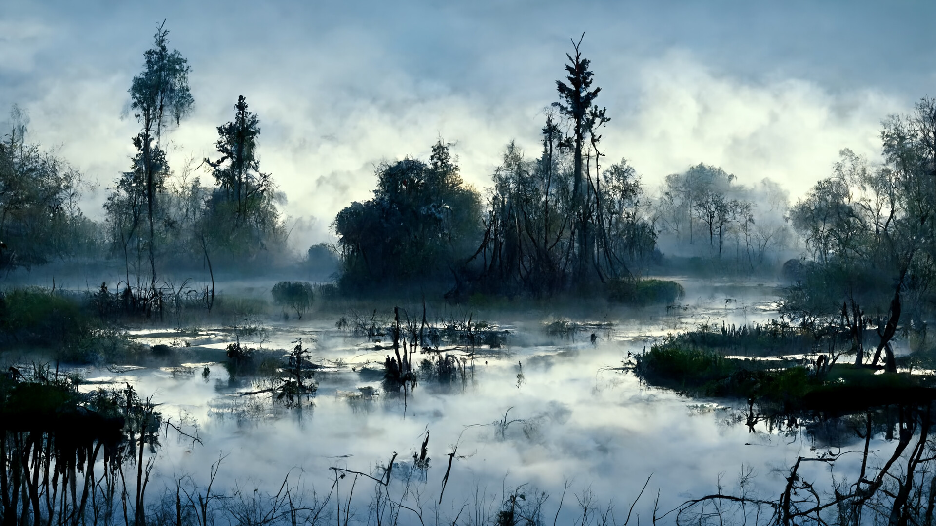 ArtStation - Calm Swamp Landscape