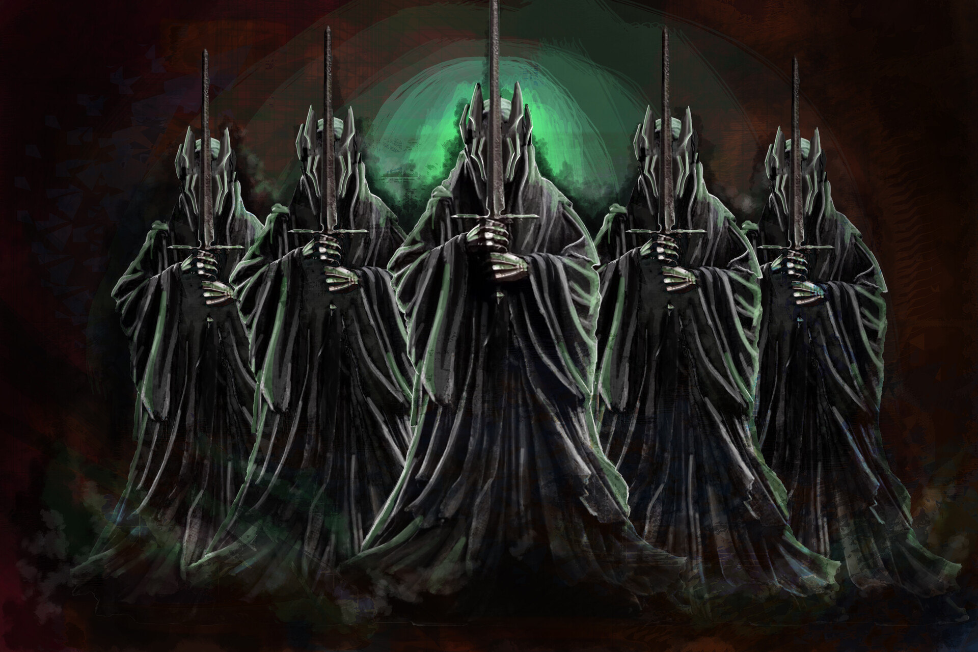 The Fellowship Of The Ring Nazgul Wallpaper