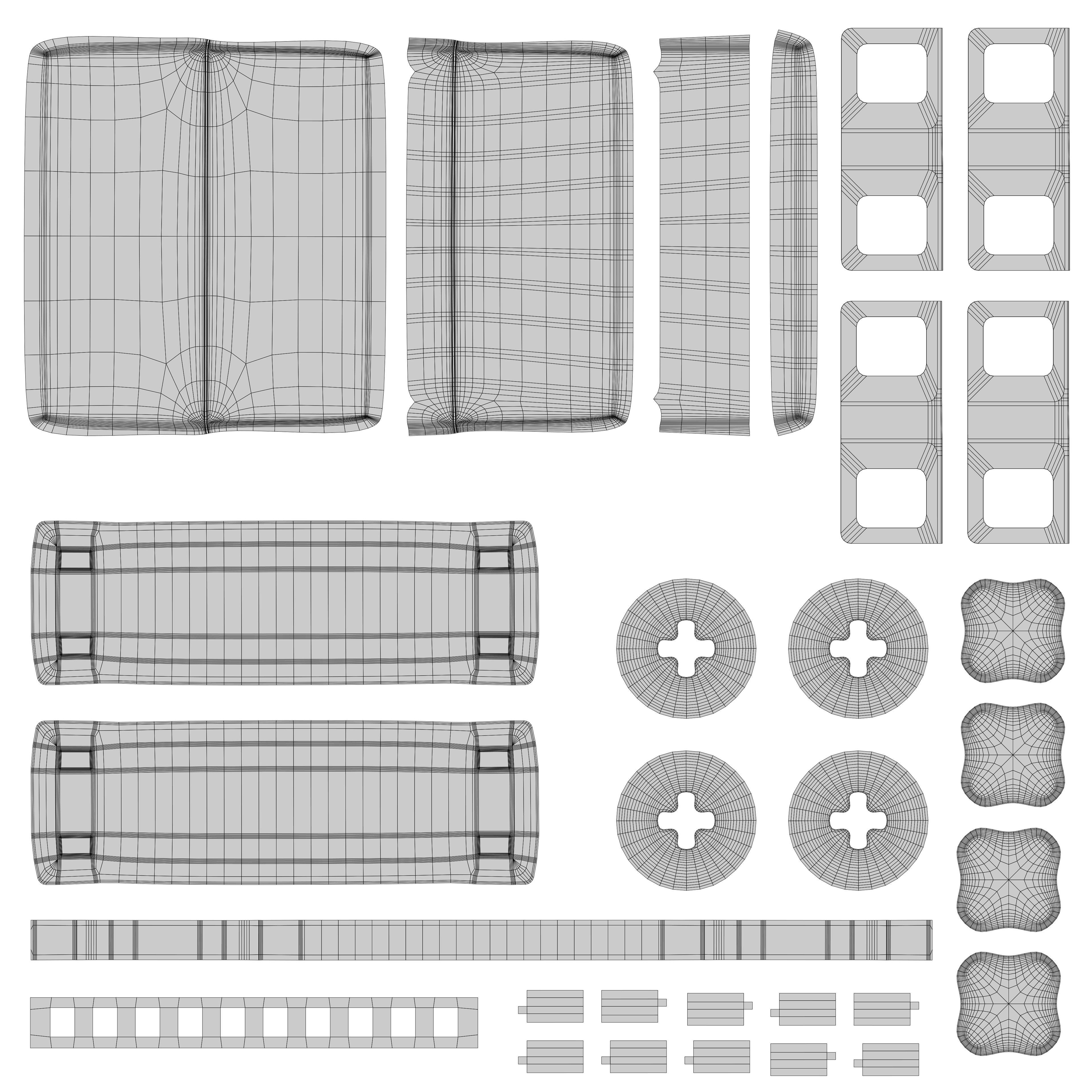 Harmonica UV Layout