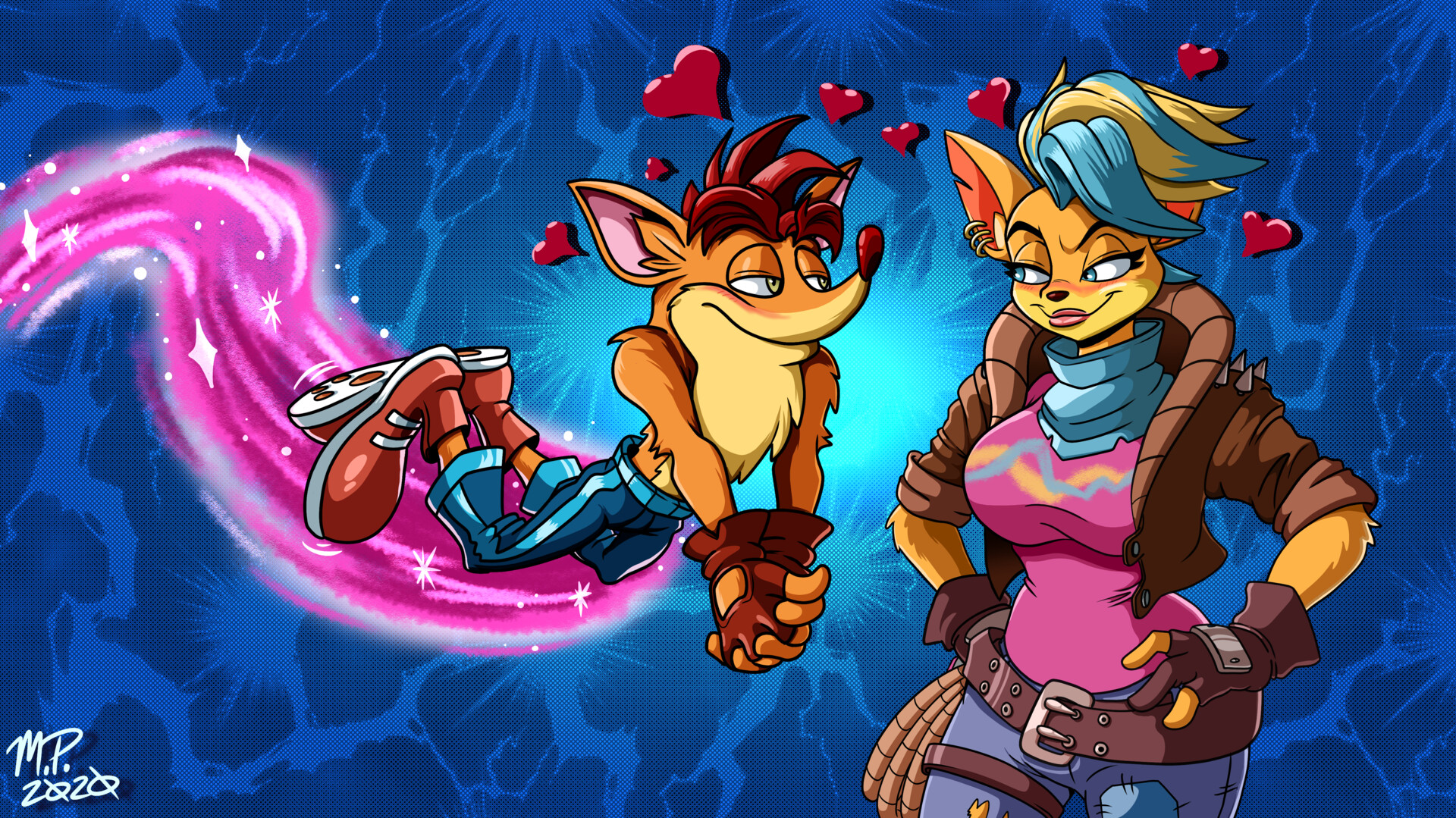 ArtStation Crash and Tawna