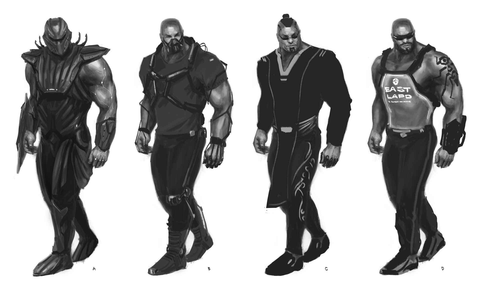 Artstation Big Guy Sci Fi Character Design Ideas 1