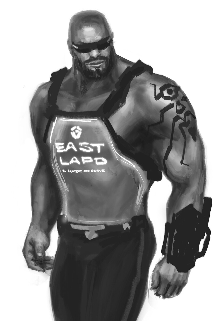 Guy Bourraine Jr Big Guy Sci fi Character Design Ideas #1