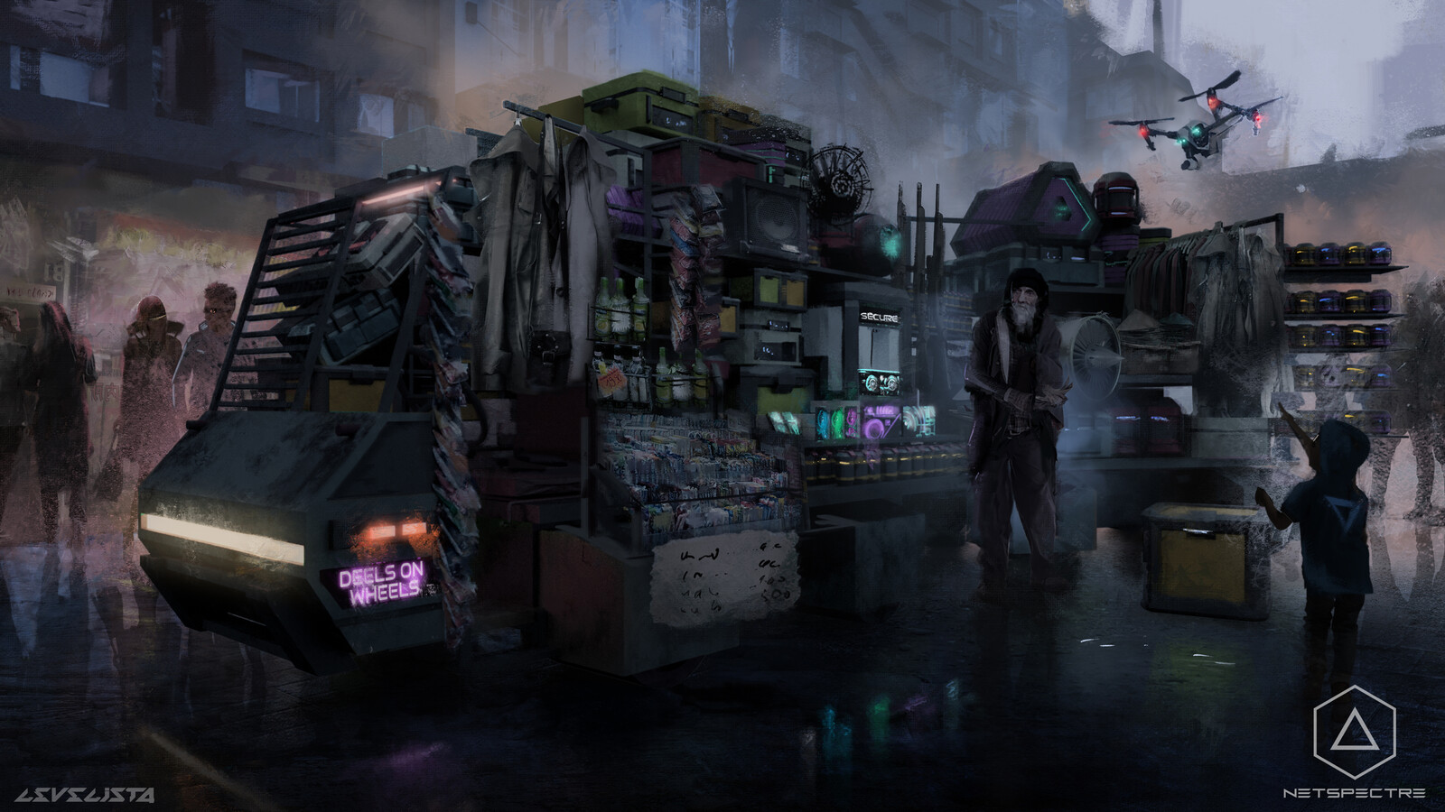 NETSPECTRE - CYBERPUNK HACKING ROGUELIKE - Deels on wheels