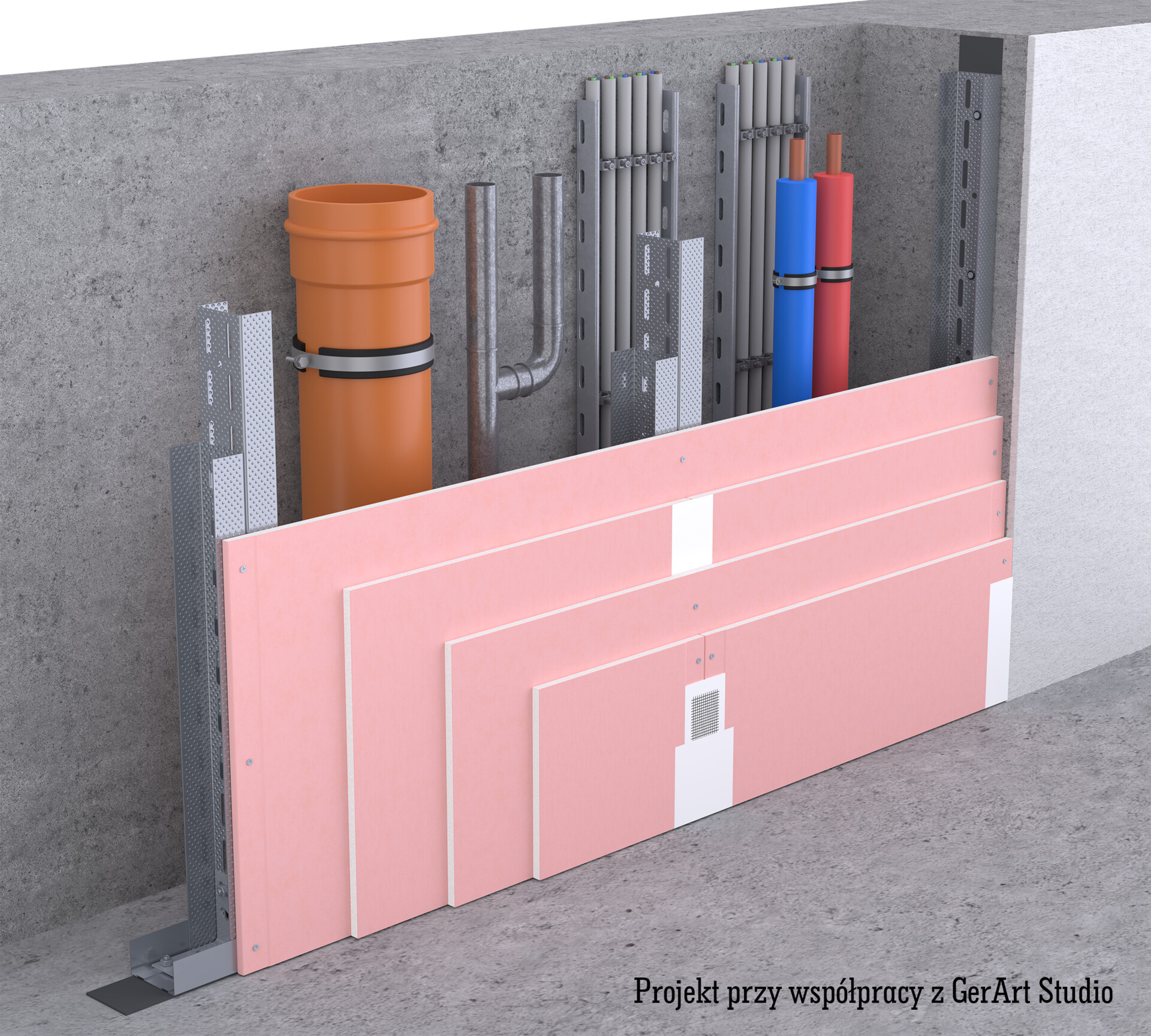 ArtStation Shaft Walls Construction