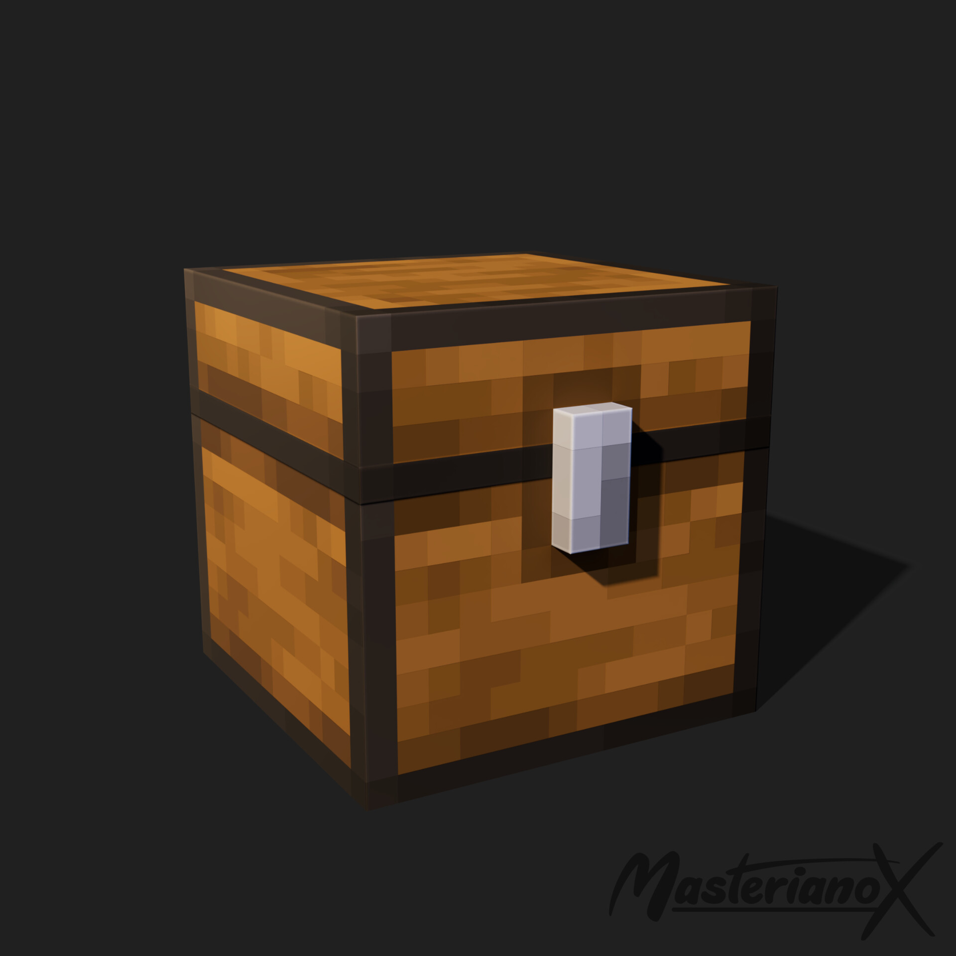 ArtStation Minecraft Chest Retexture
