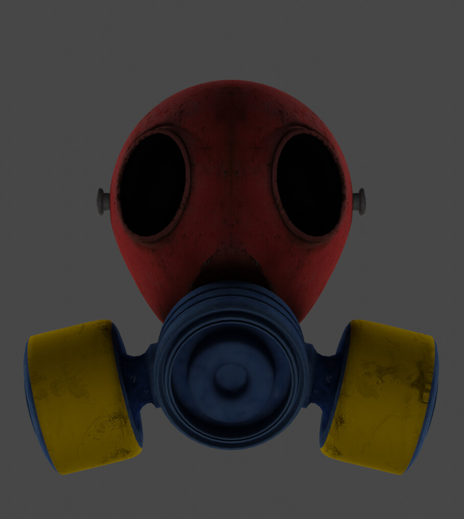 Free OBJ file Poppy playtime chapter 3 Gas Mask 🧸・3D printing