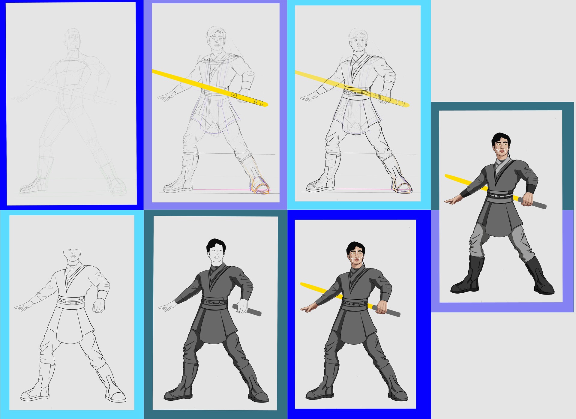 ArtStation - *WIP* Jedi process & expressions