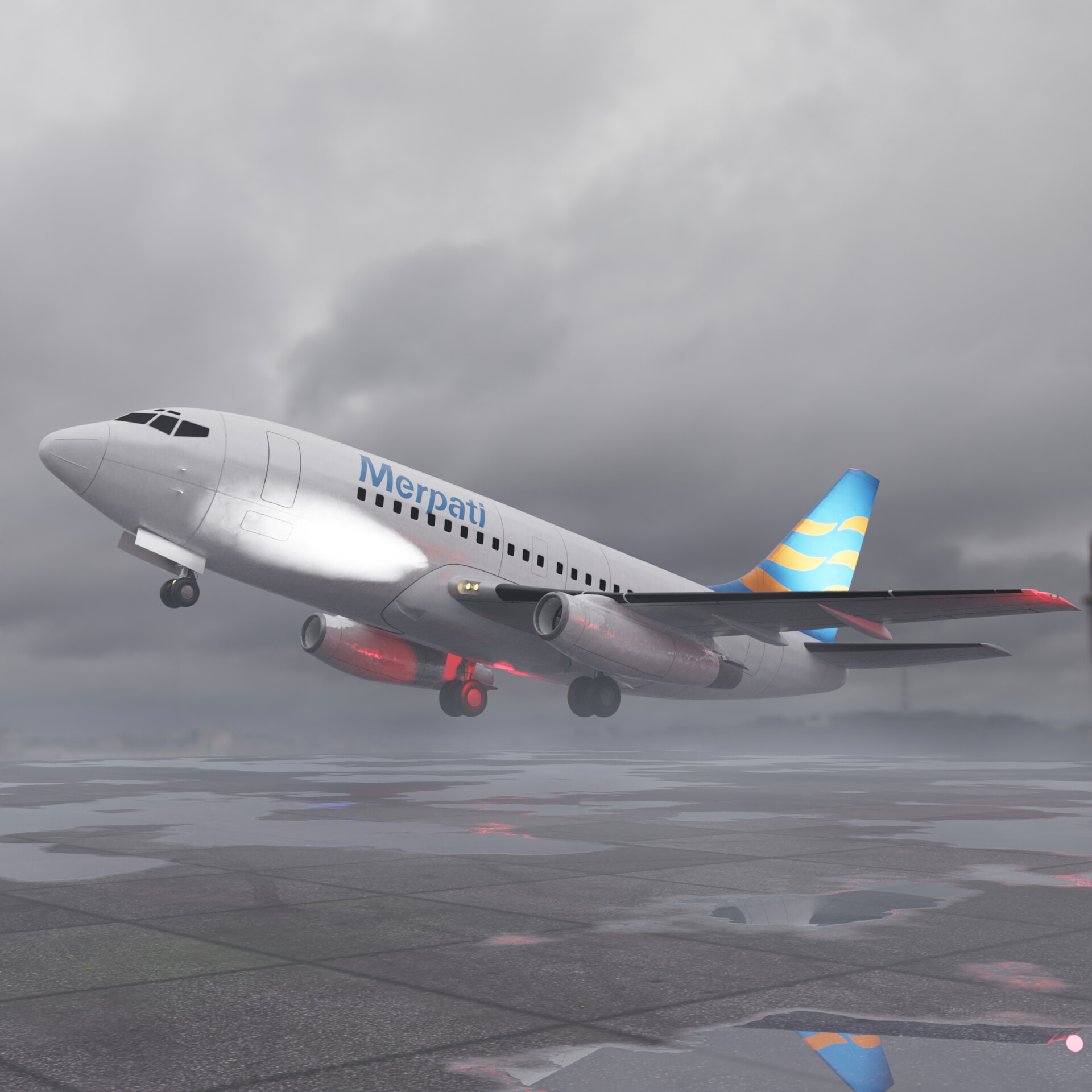 ArtStation - Boeing 737-100