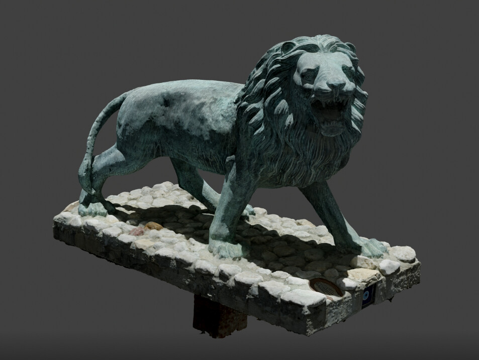 ArtStation Lion Statue photogrammetry