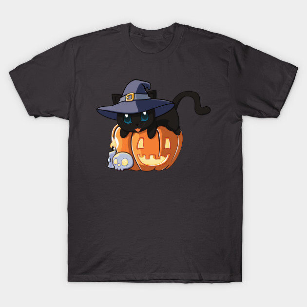 Black Cat on a Pumpkin T-Shirt
https://www.teepublic.com/t-shirt/34117790-black-cat-on-a-pumpkin?store_id=125261
