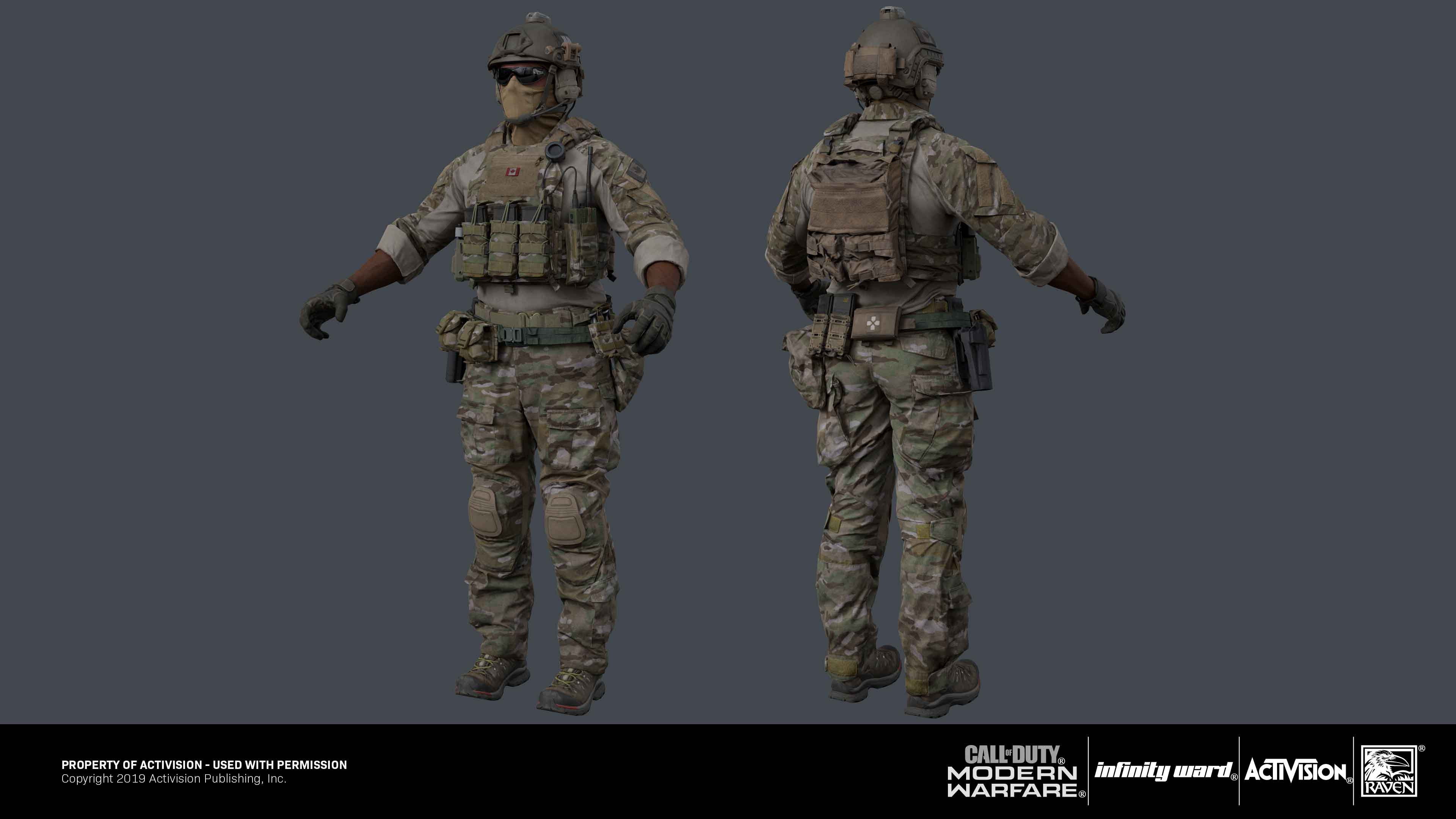 JTF skin: Responsible for modifying and re-texturing for existing parts to create skins. (Existing parts used were created by various Artist)