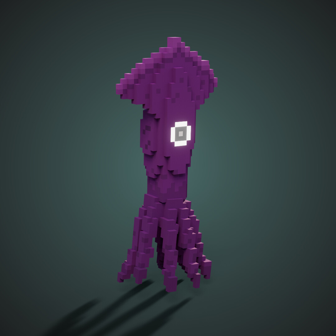 ArtStation - Poisonous Purple Squid