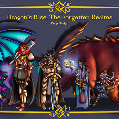 Dragon's Rise: The Forgotten Realm - Character design