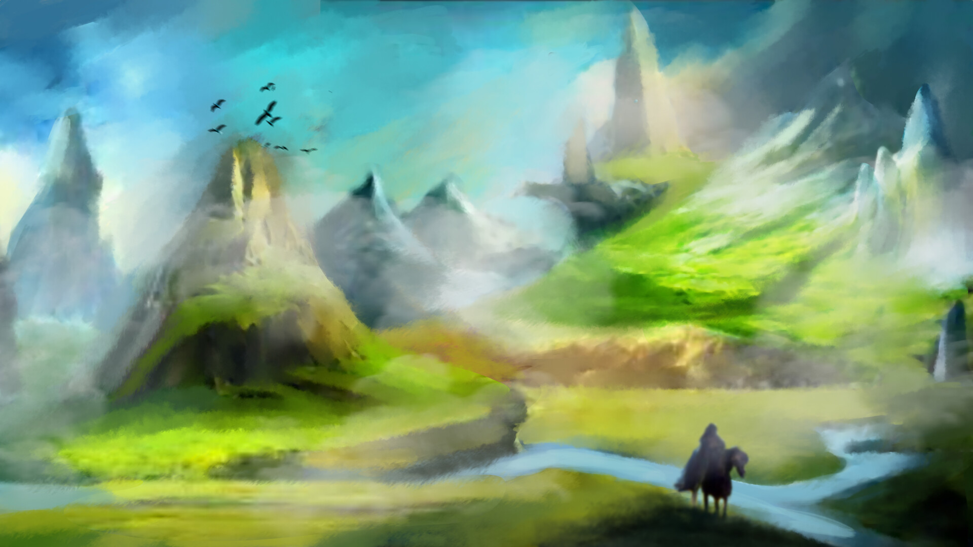 Artstation Enchanting Fantasy Environmental Paintings