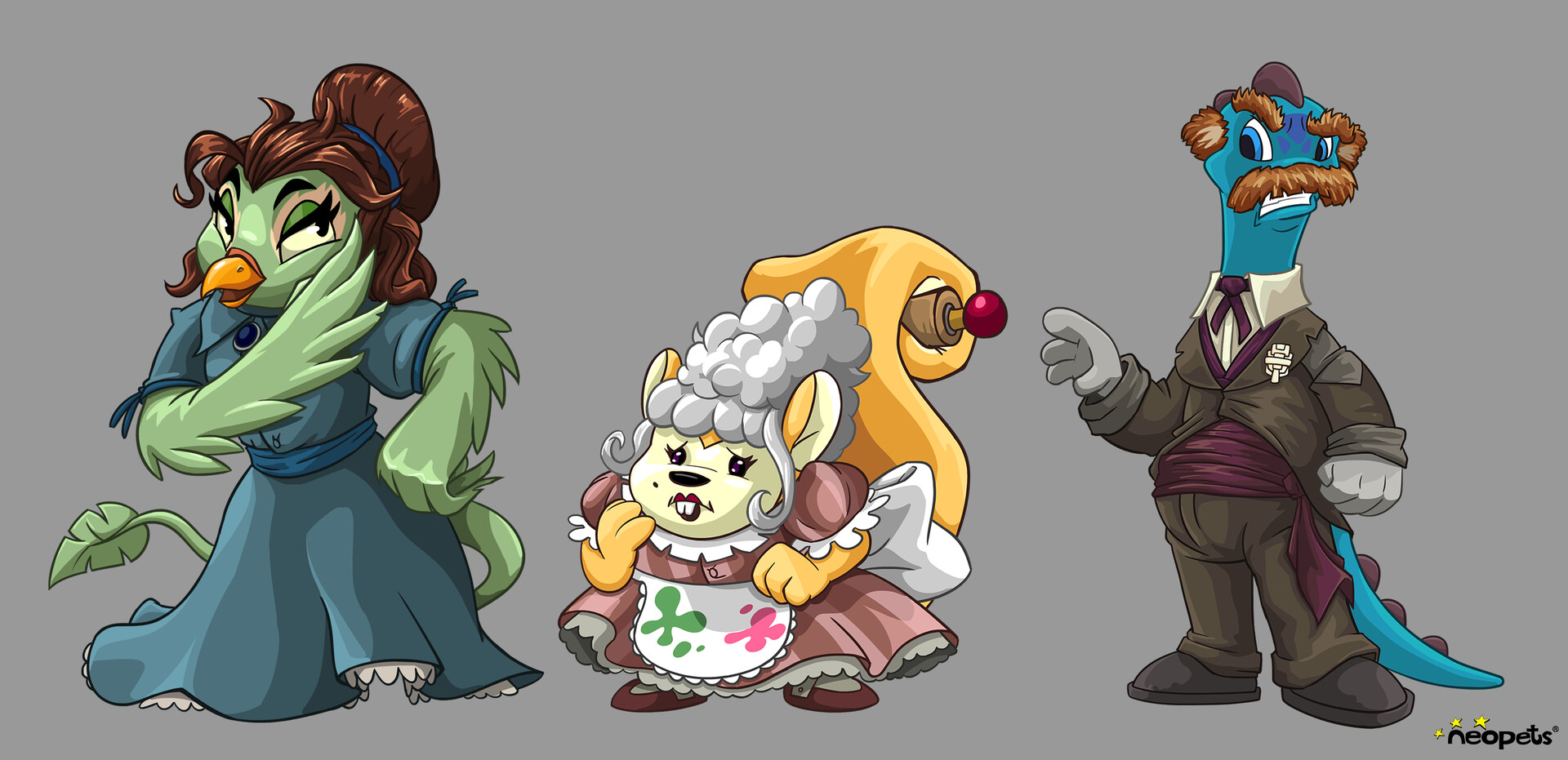 ArtStation Neopets Festival of Neggs 2022 Character Dialogue Art