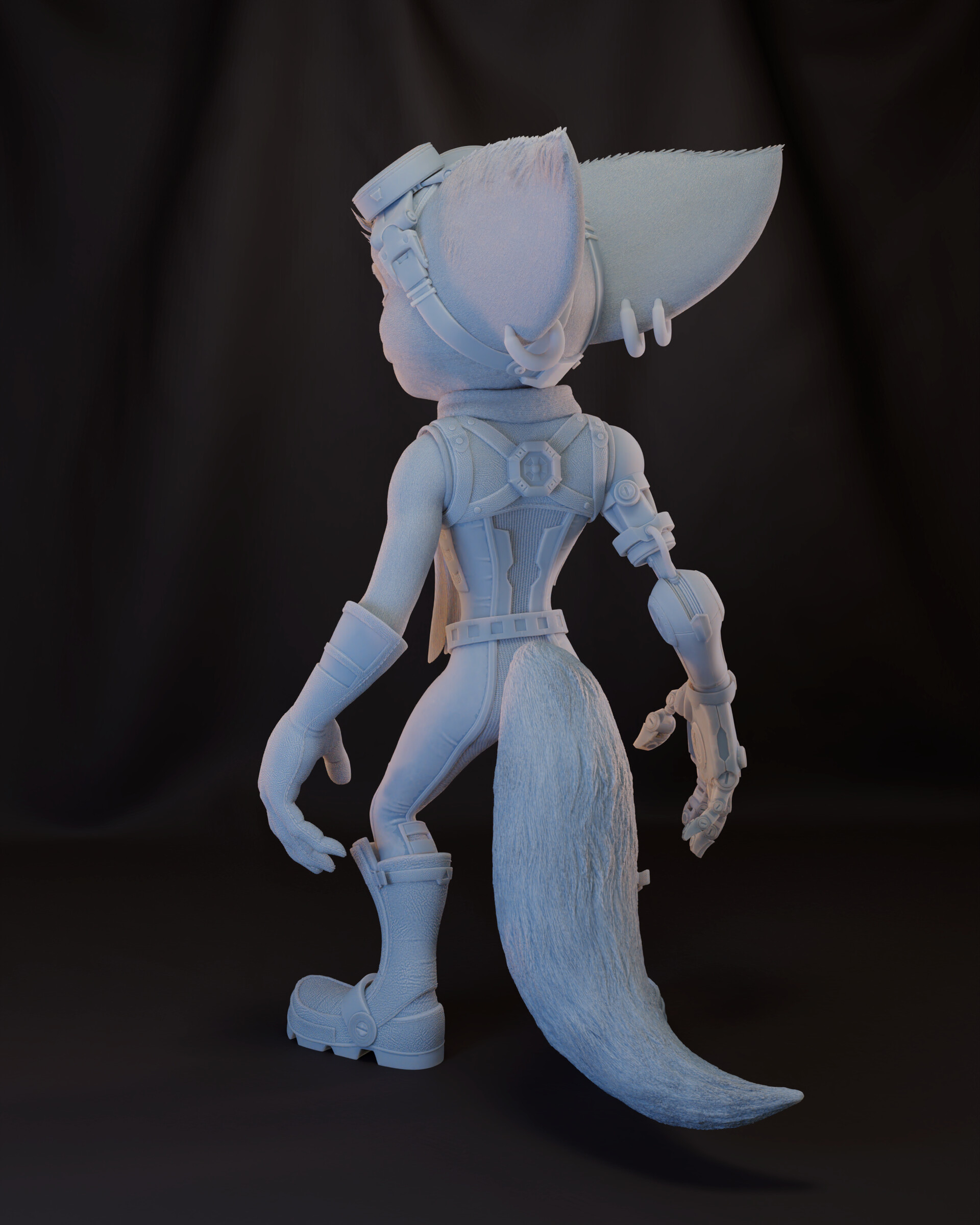 ArtStation Fan art - Ratchet Clank Statue