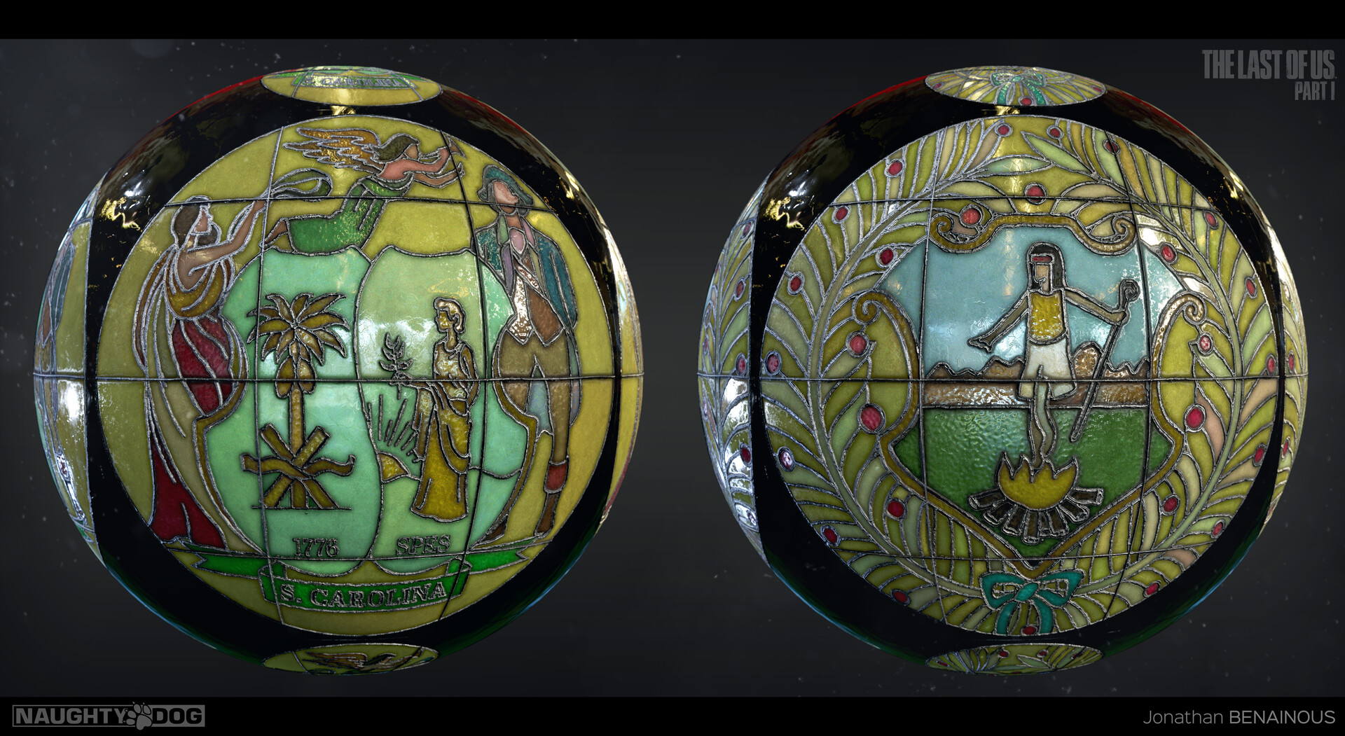 Jonathan BENAINOUS The Last Of Us Part I Capitol Stained Glass jonathan-benainous-the-last-of-us-part-i-capitol-stained-glass