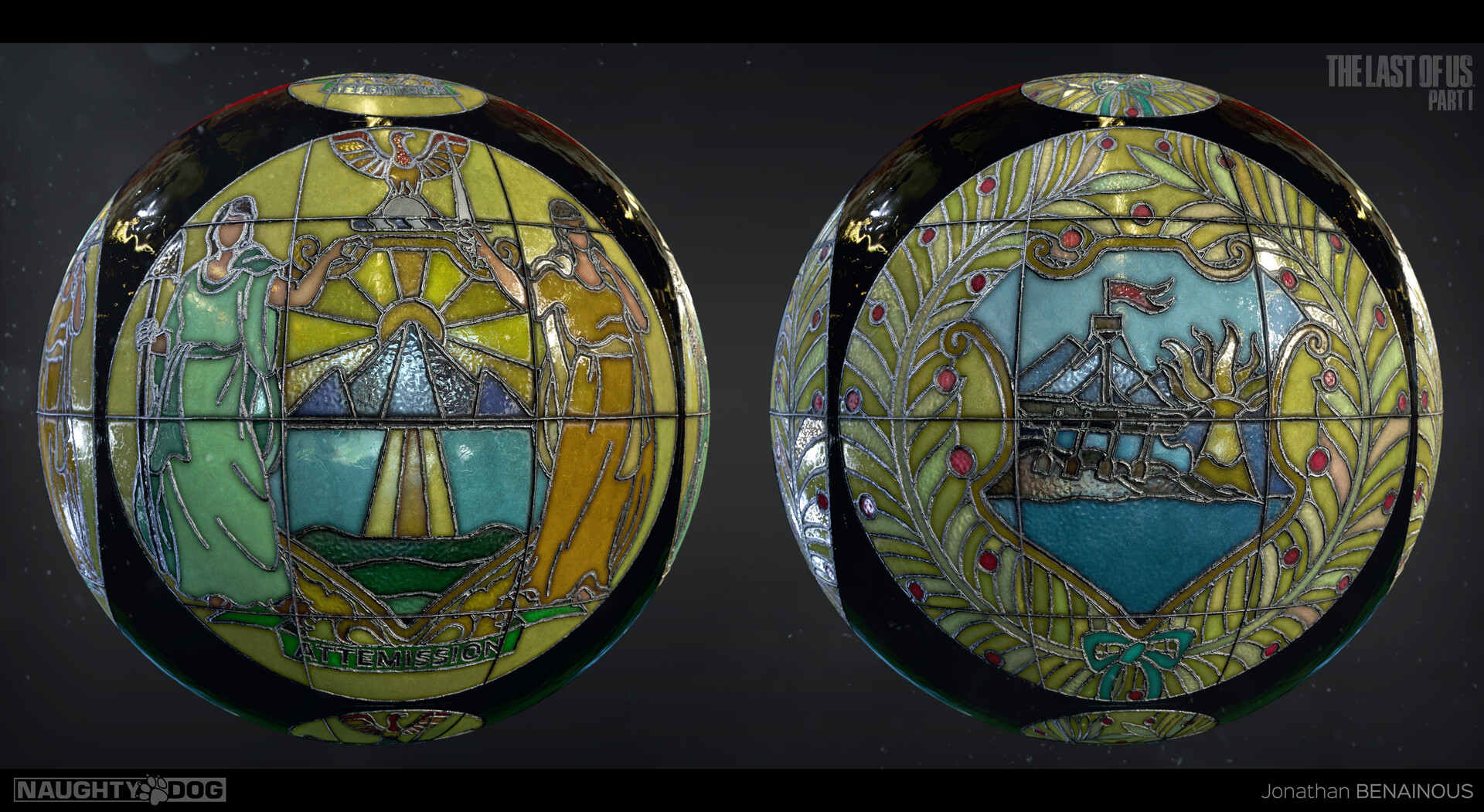 Jonathan BENAINOUS The Last Of Us Part I Capitol Stained Glass jonathan-benainous-the-last-of-us-part-i-capitol-stained-glass