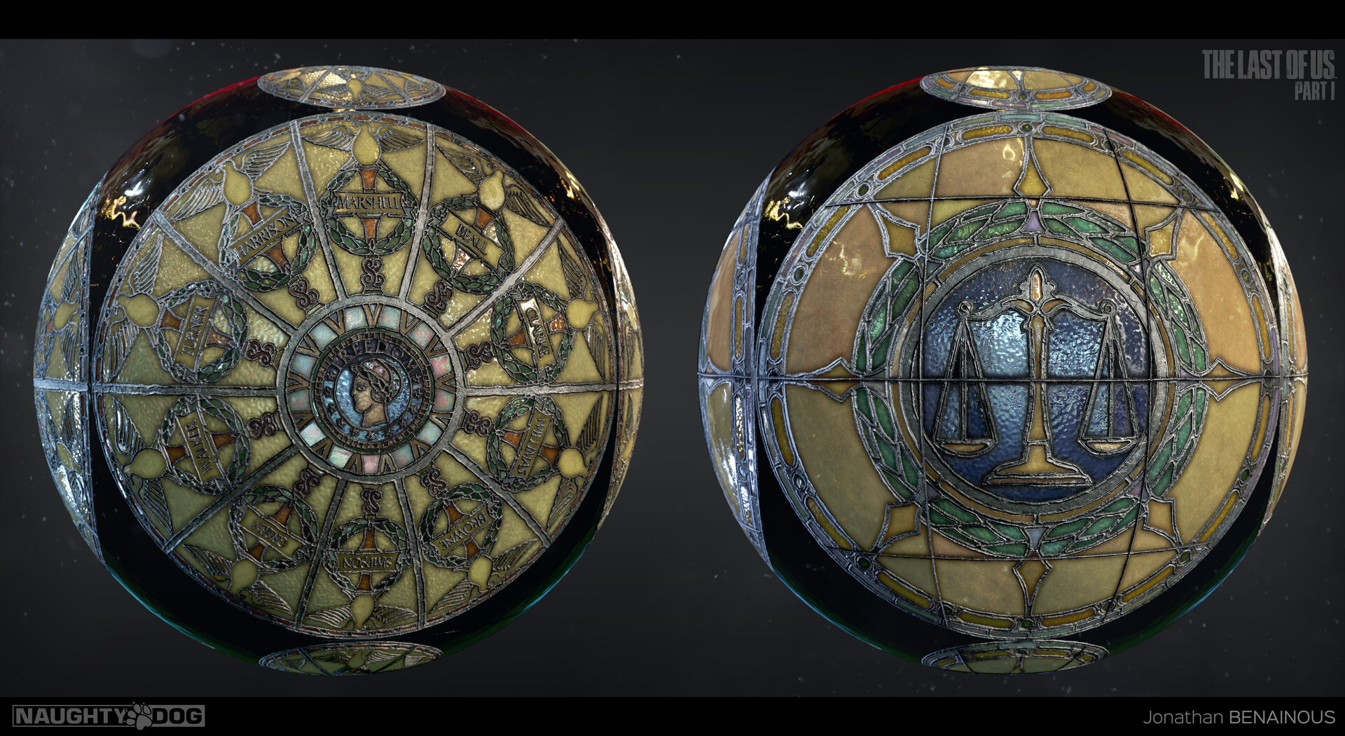 Jonathan BENAINOUS The Last Of Us Part I Capitol Stained Glass jonathan-benainous-the-last-of-us-part-i-capitol-stained-glass