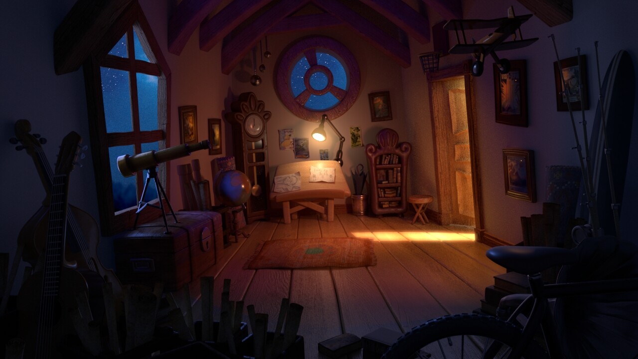 ArtStation Attic Lighting
