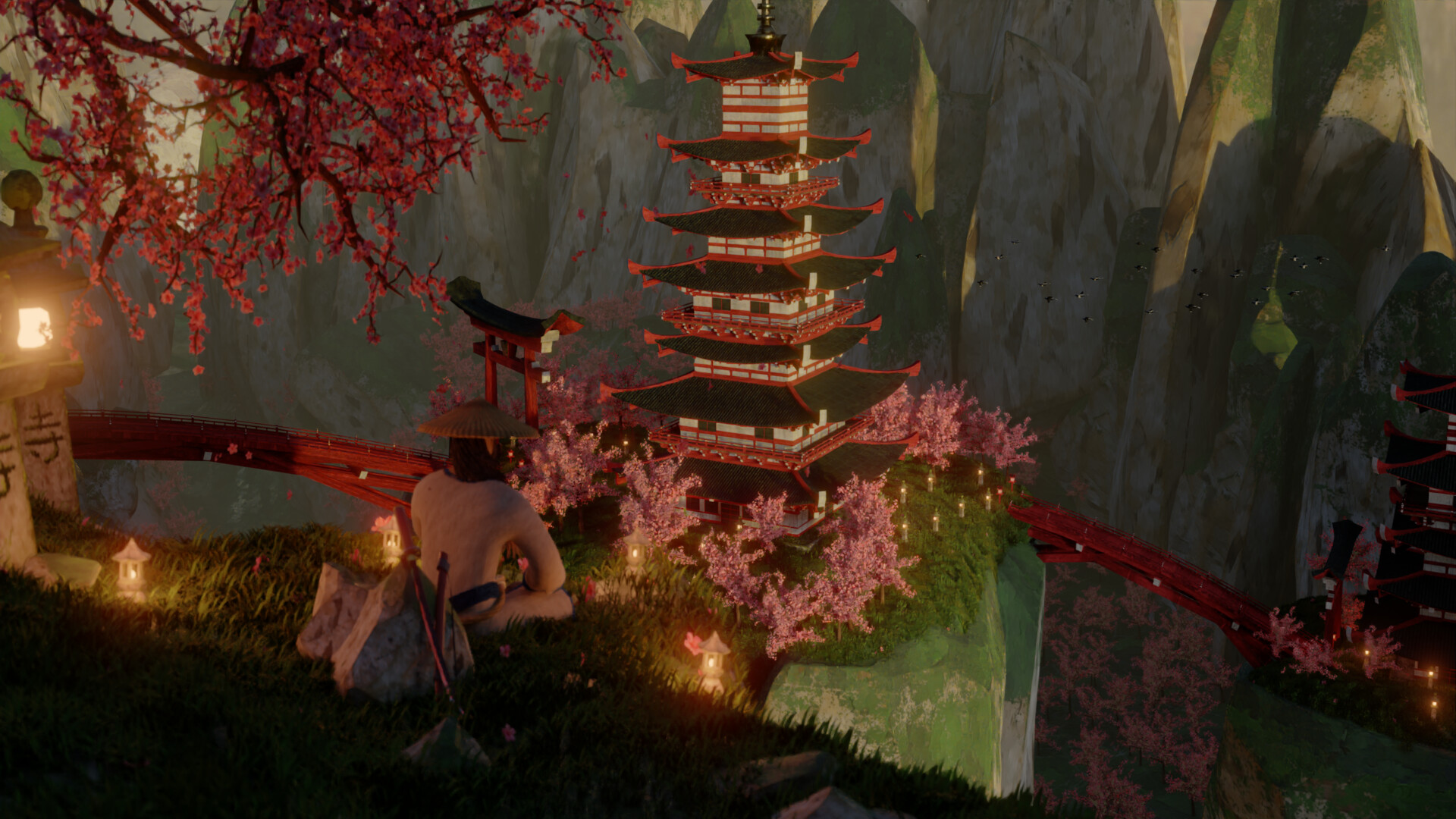 ArtStation Red Pagoda