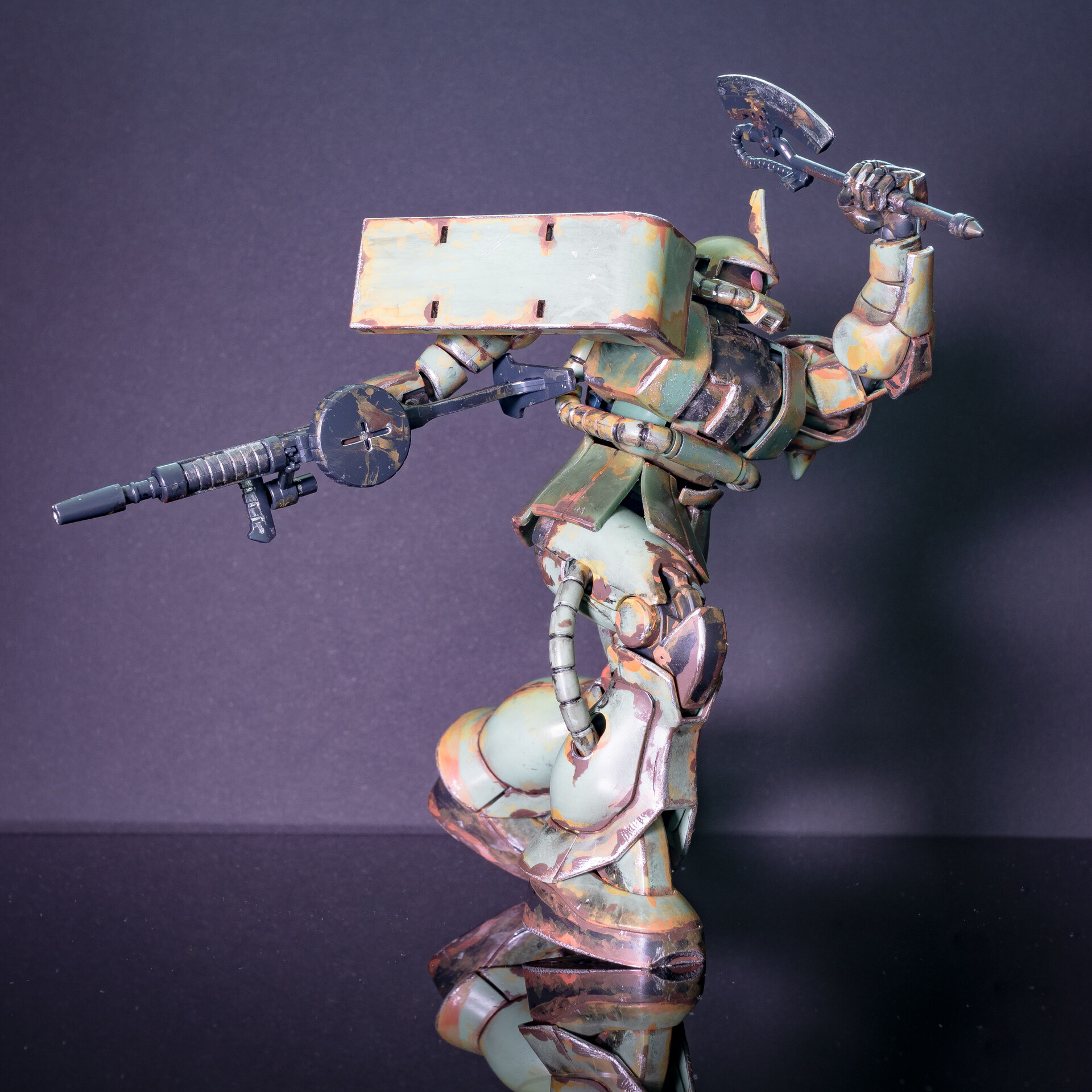 ArtStation - Gundam HG MS-06 Zaku II and HG RX-78-2