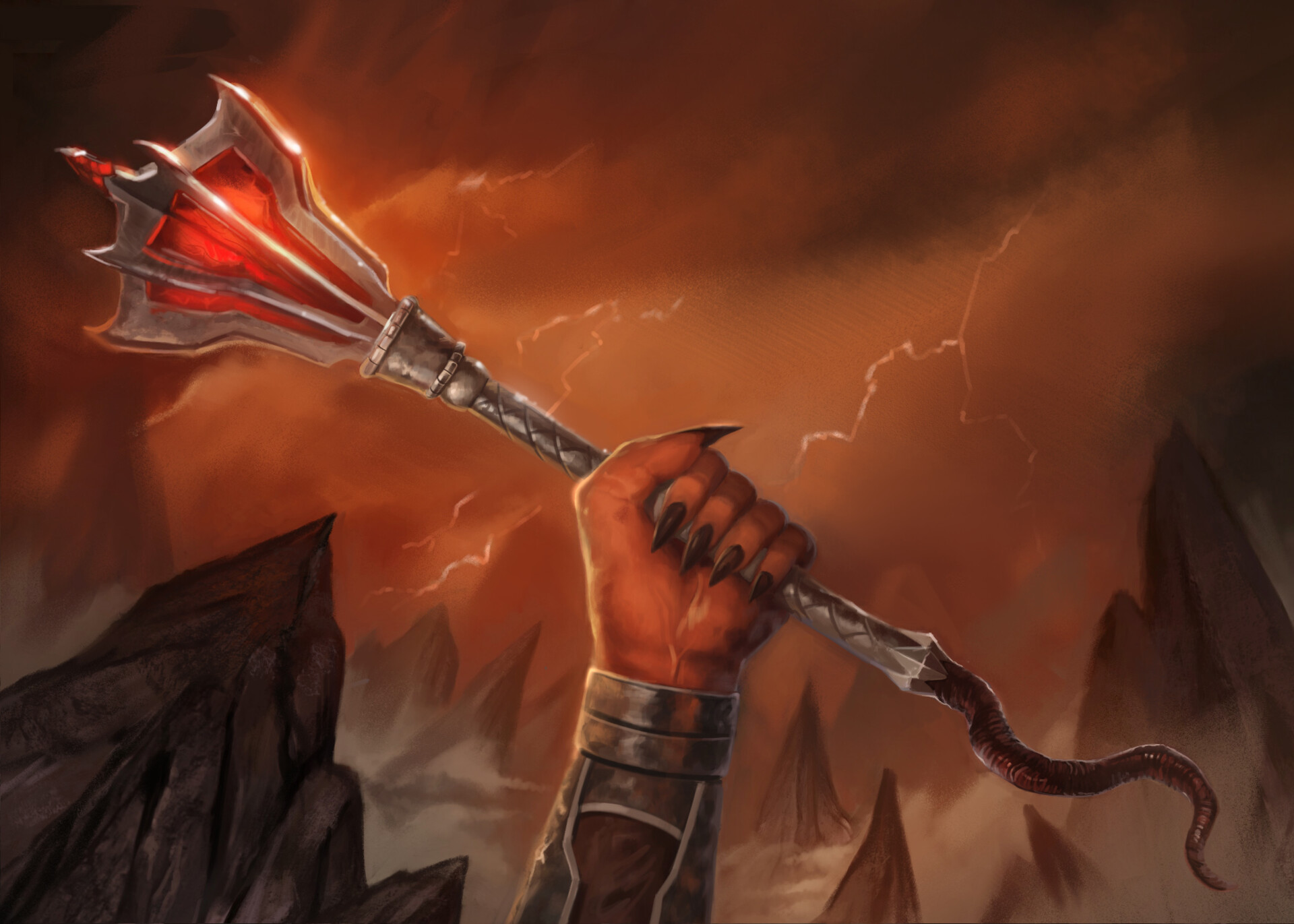 ArtStation The Mace of the Black Crown