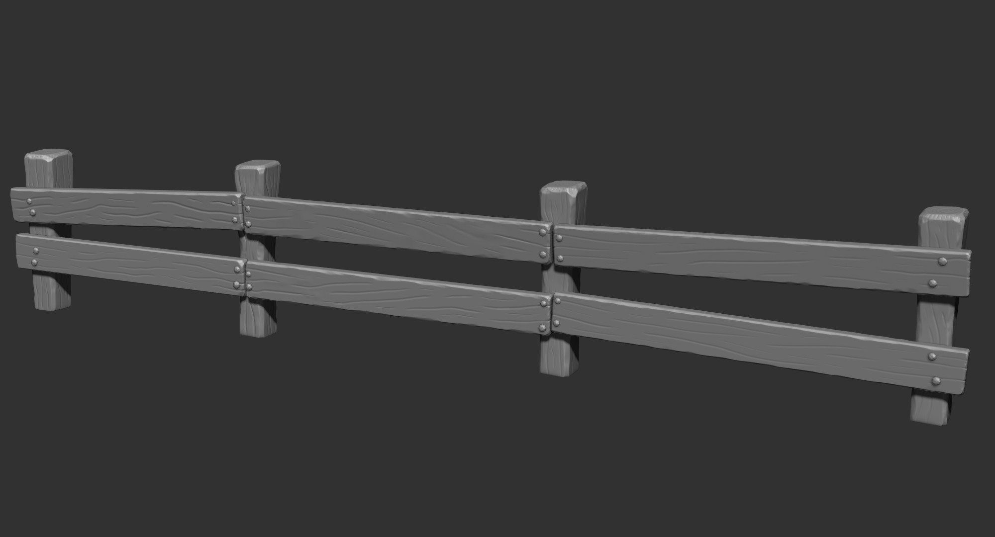 ZBrush Sculpt Detail 2 (baked into the low poly in Substance)