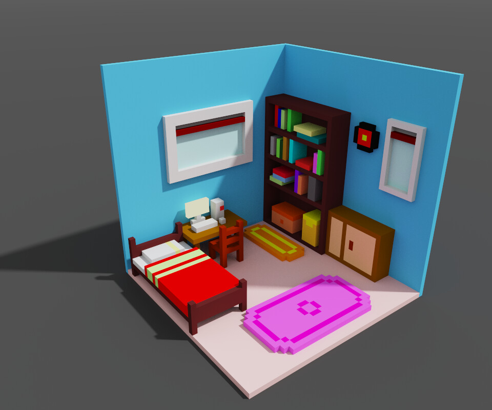 ArtStation - Voxel Room