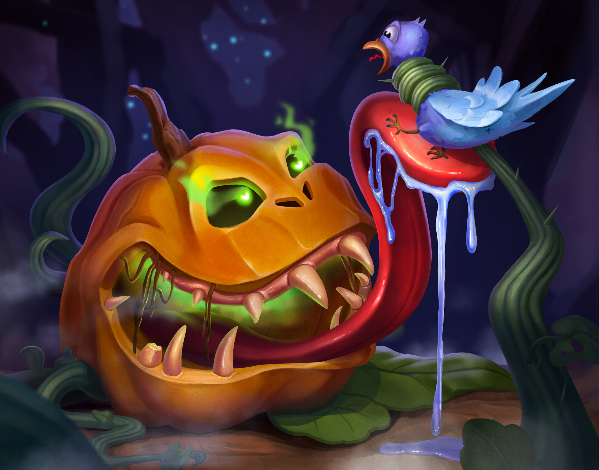 ArtStation - happy halloween pumpkin