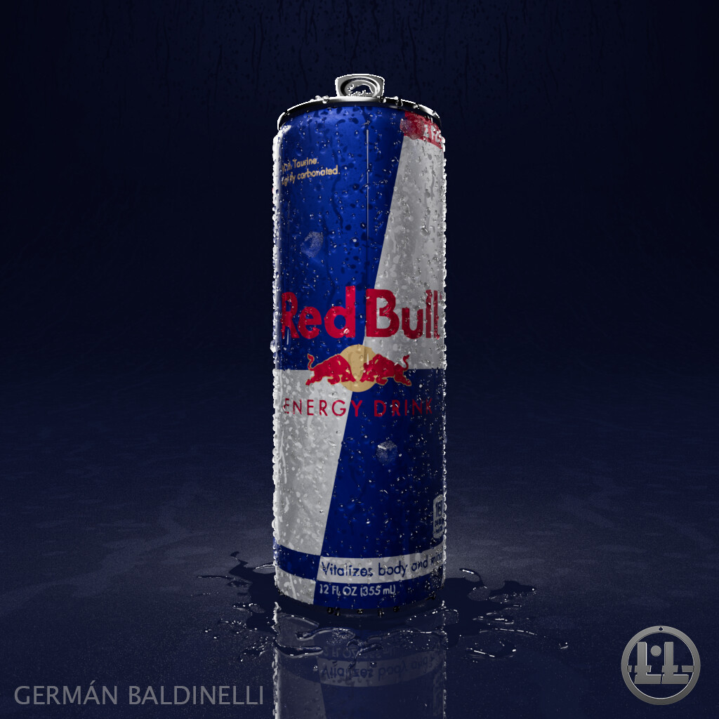 red bull cans art