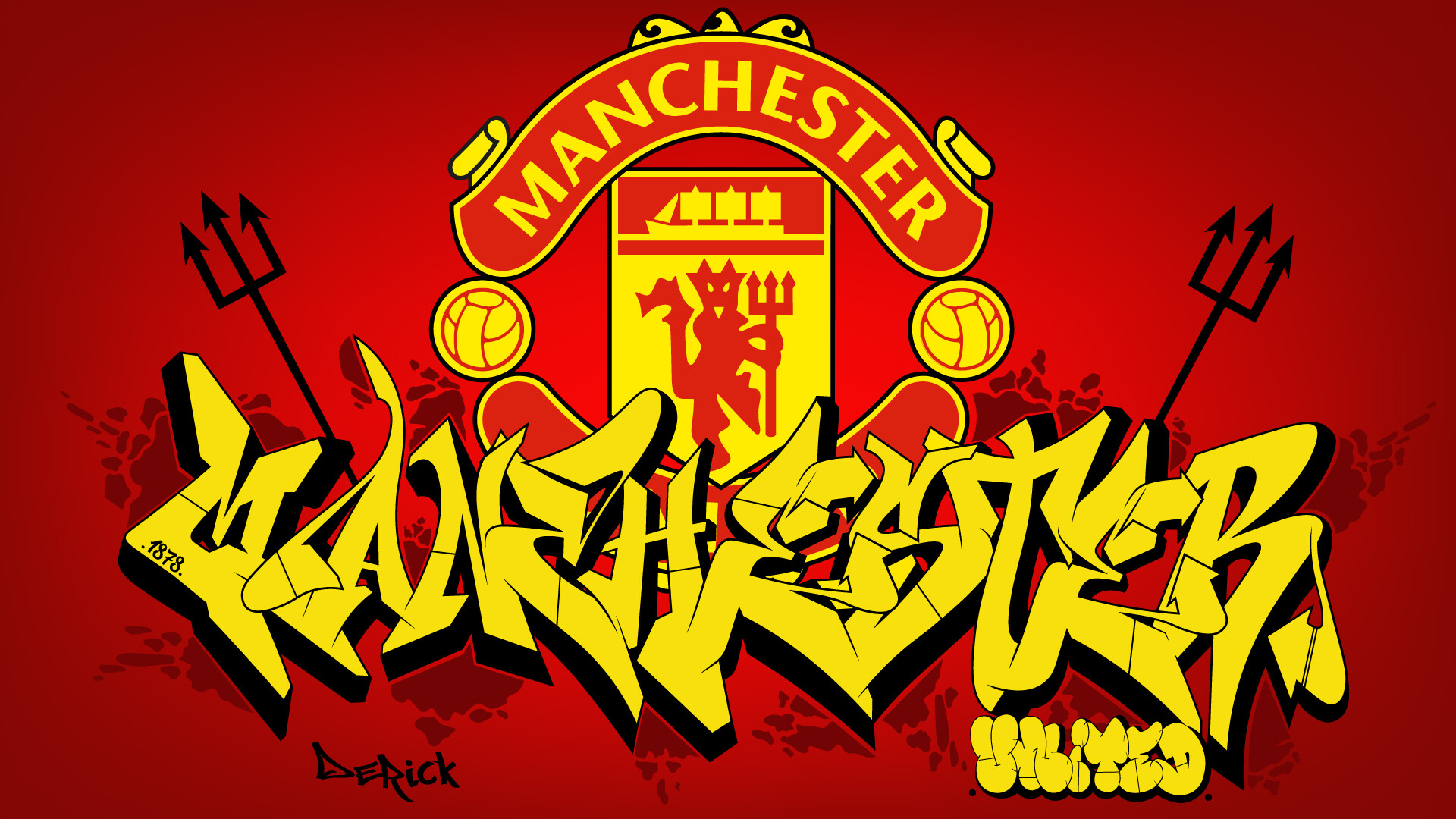 ArtStation Manchester United graffiti